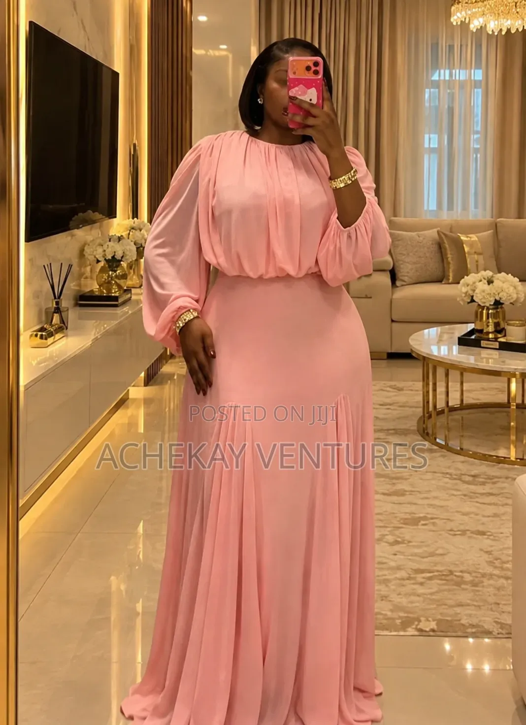 Luxury Ladies Long Pink Dresses for Your Beautiful Wedding Party