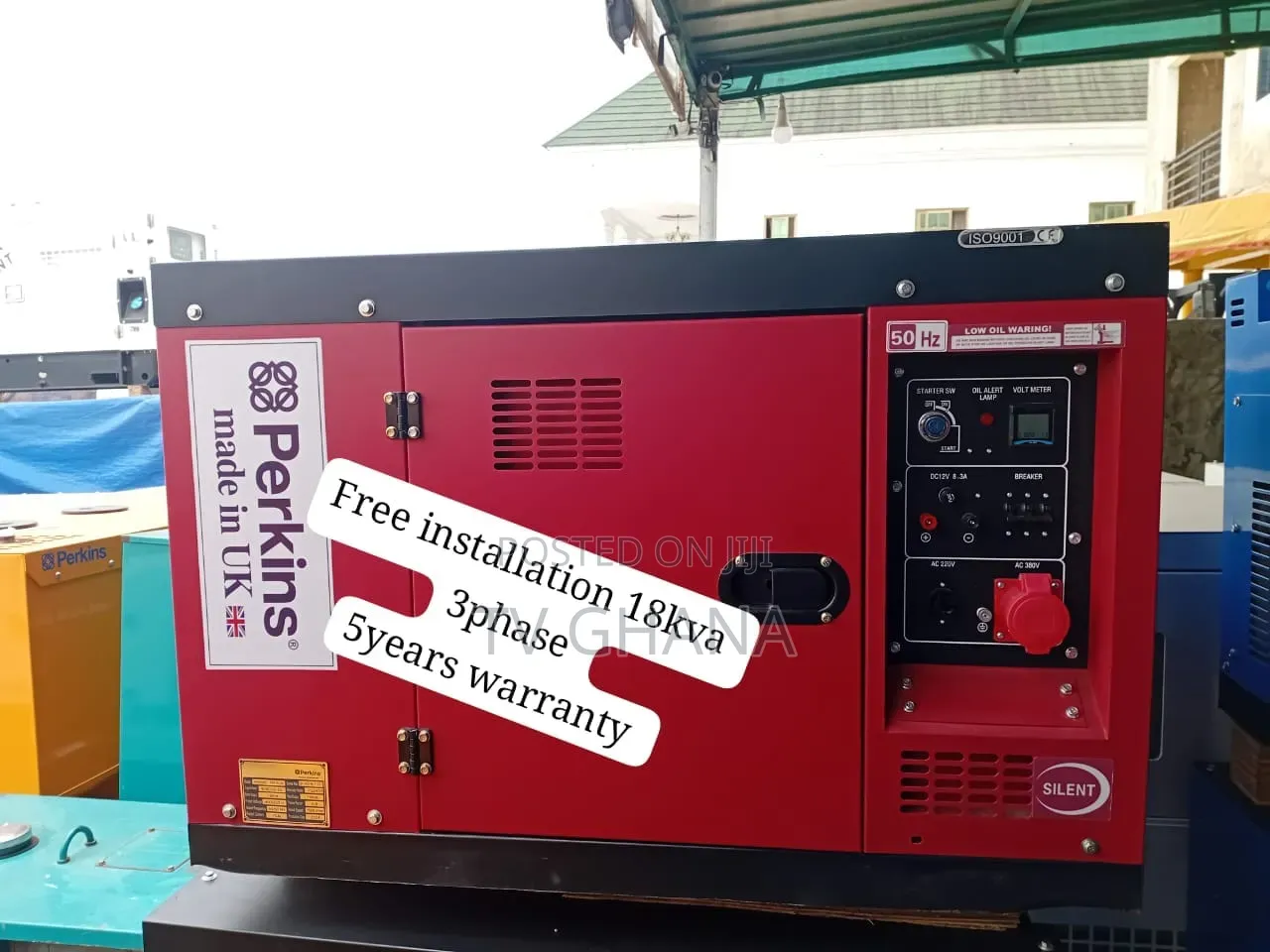 Perkins 18KVA 3-Phase Generator – Ideal for Offices, Shops18kva
