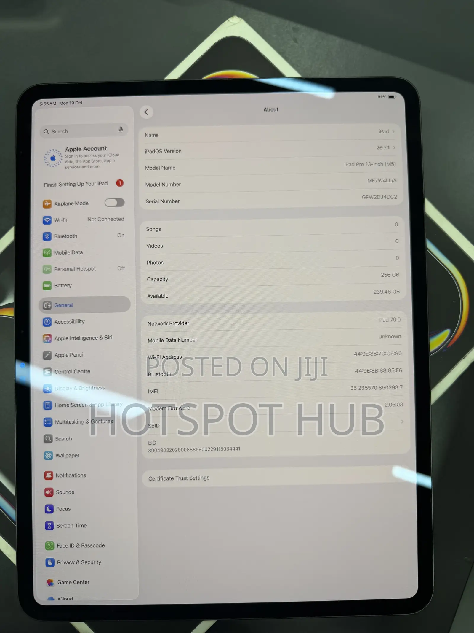 Apple iPad Pro 13 (2025) 256 GB Black