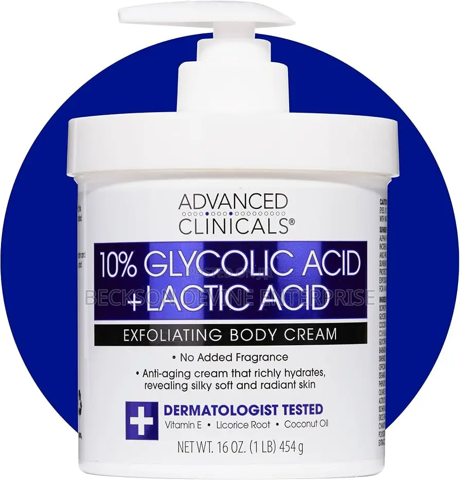 Advanced Clinical 10% Glycolic Acid+ Lactic Acid Exfoliating Cream 454