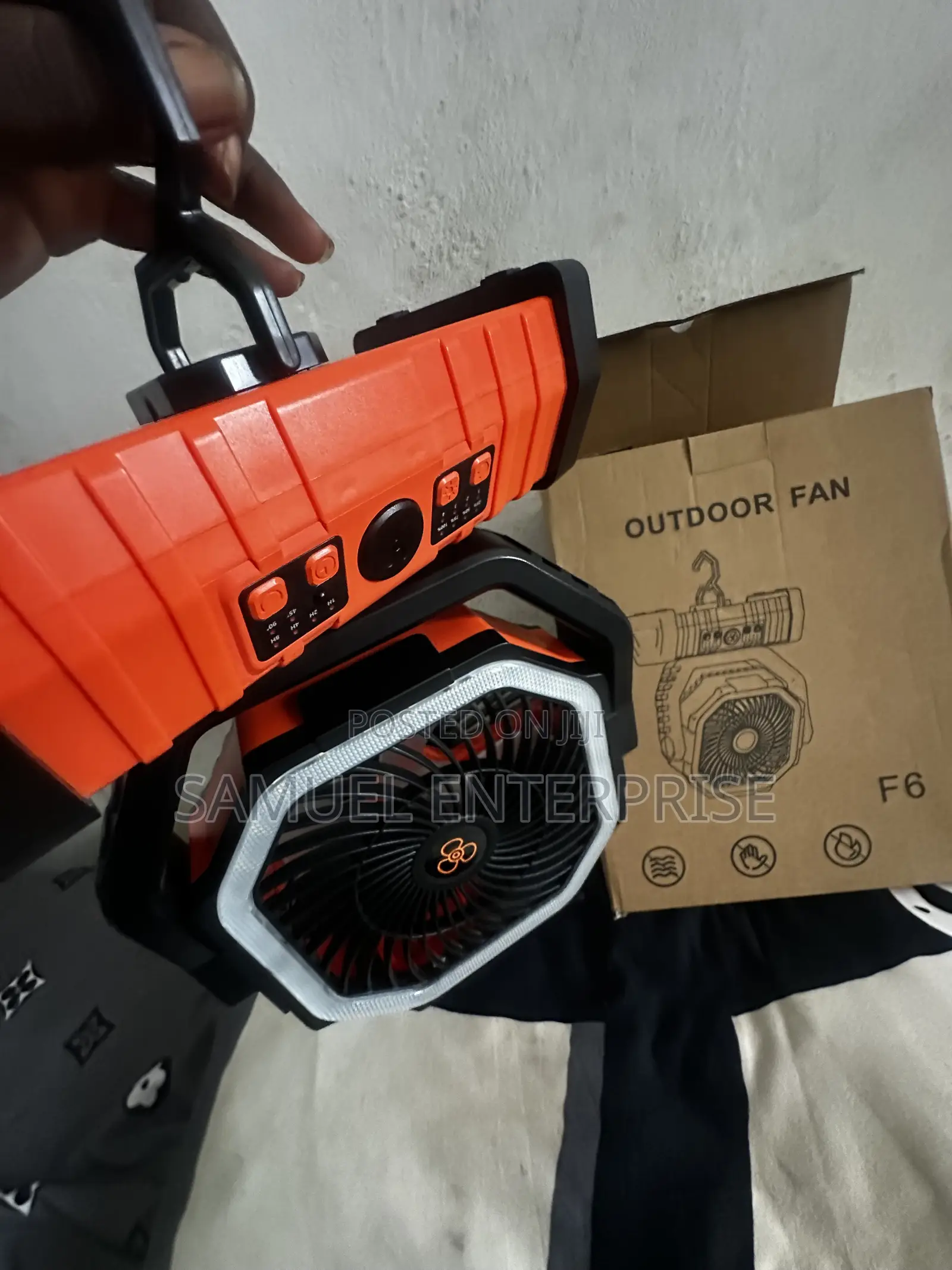 Fan With Light and Power Bank