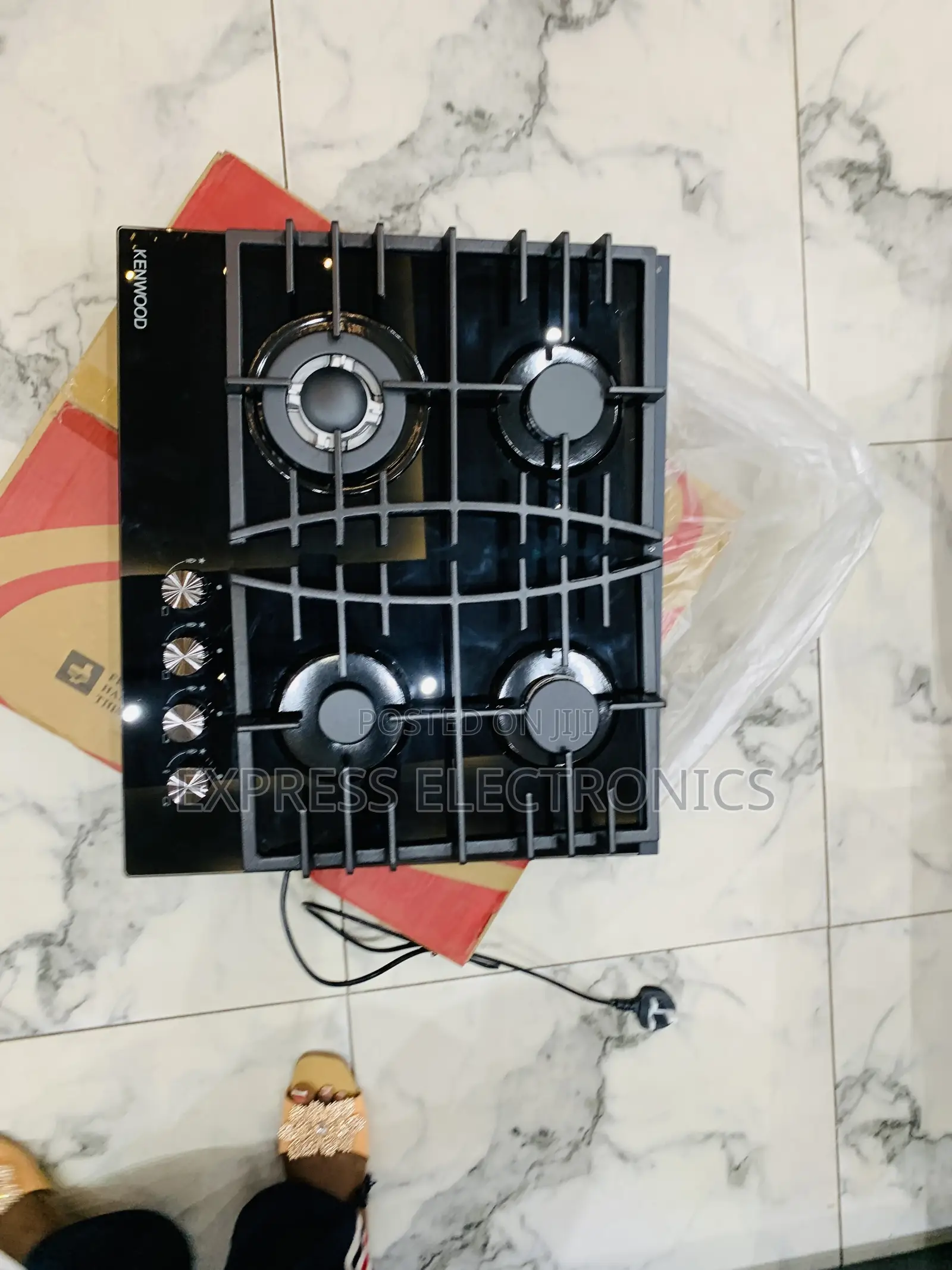 Shop the New Kenwood Built in 4burner 60cm Black All Gas Stove