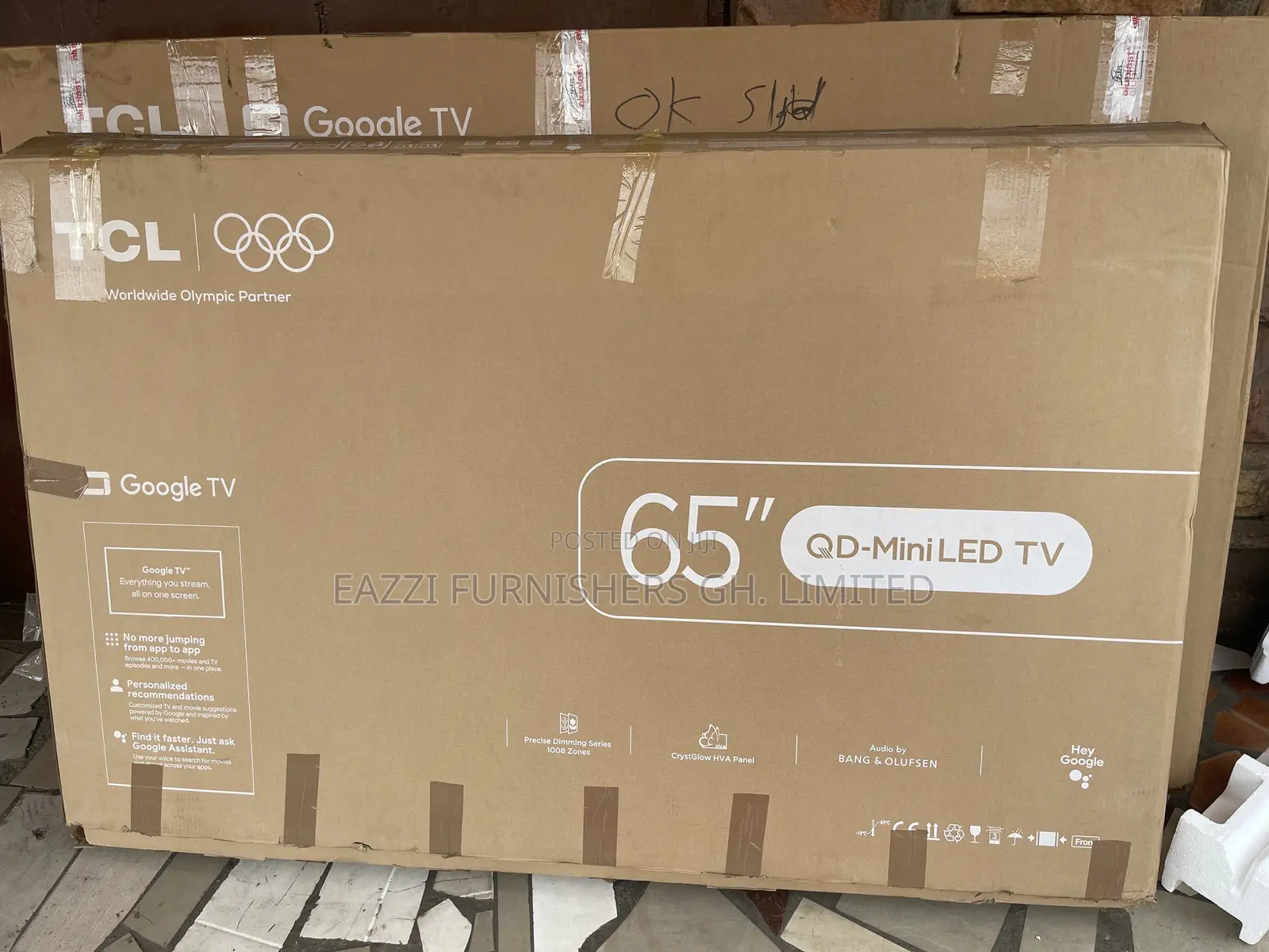 65 Inches TCL C7K MINI LED POWERFUL GAMING & Sound 4k at 144 -288 Hz TV