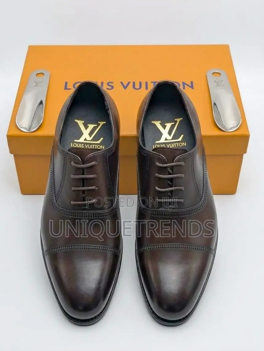 Executive LOUIS VUITTON Brown Leather Oxford Shoe