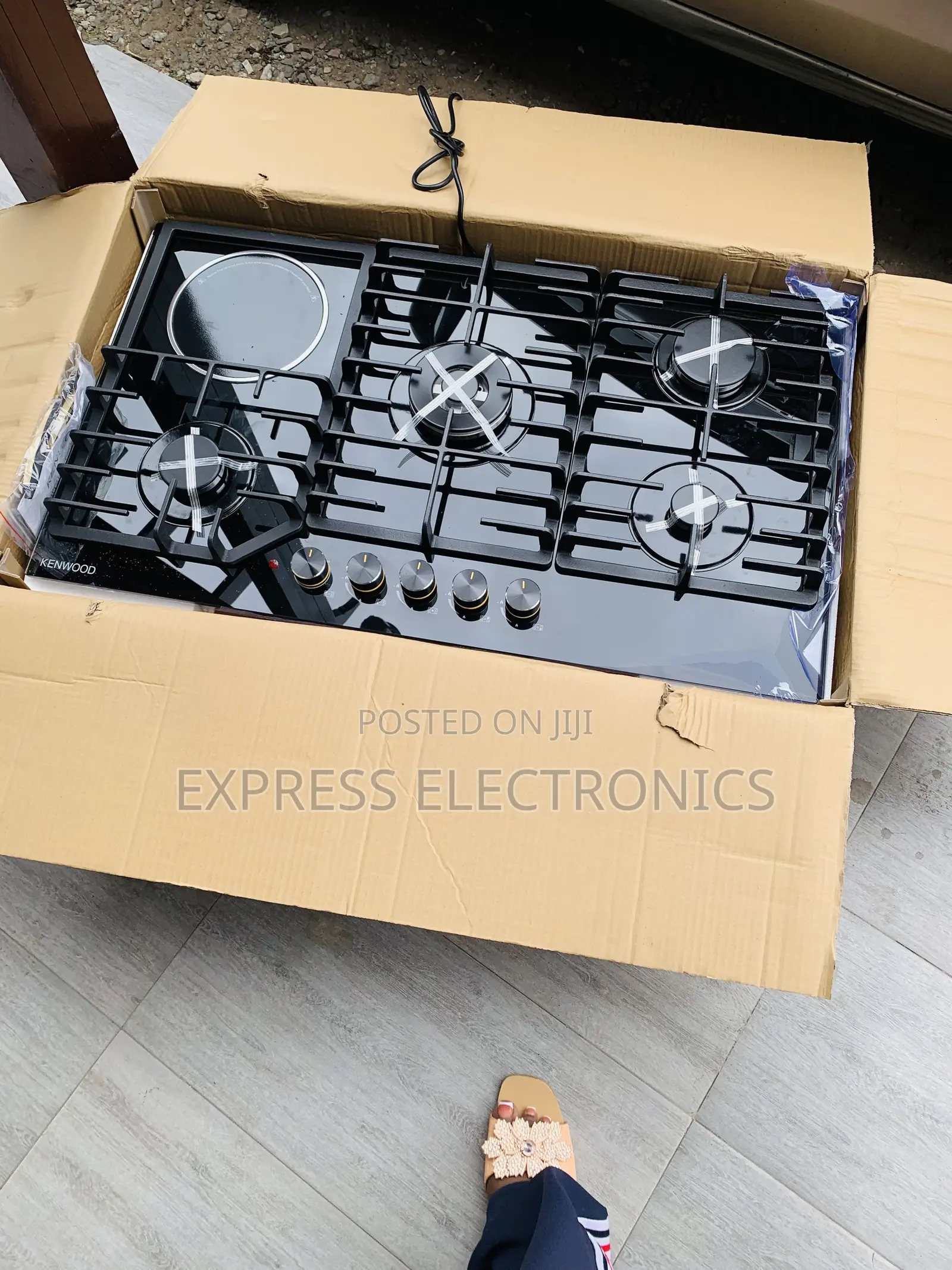 Kenwood Built in Gas Cooker 4burner 90cm Black