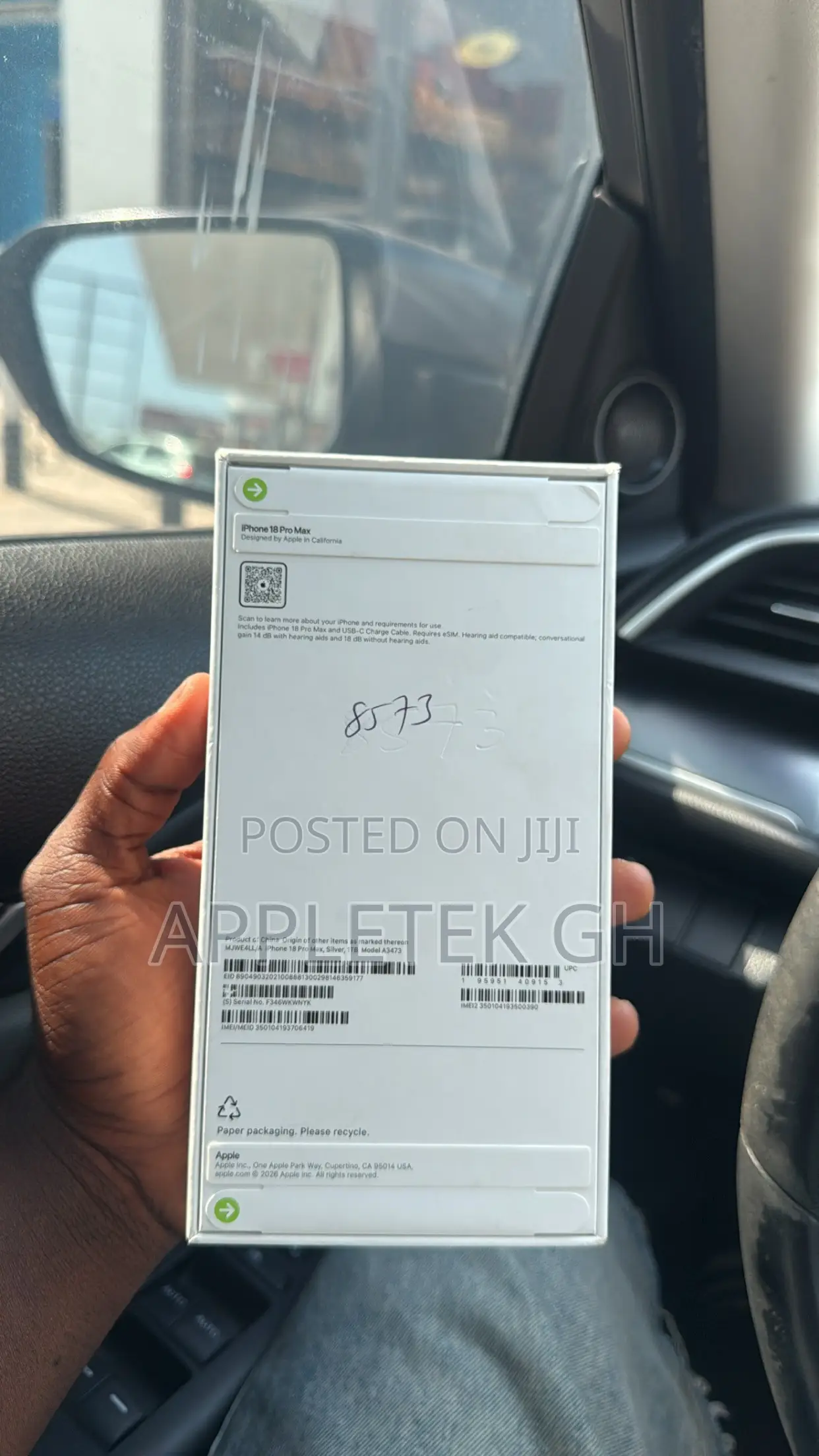 New Apple iPhone 18 Pro Max 1 TB Silver