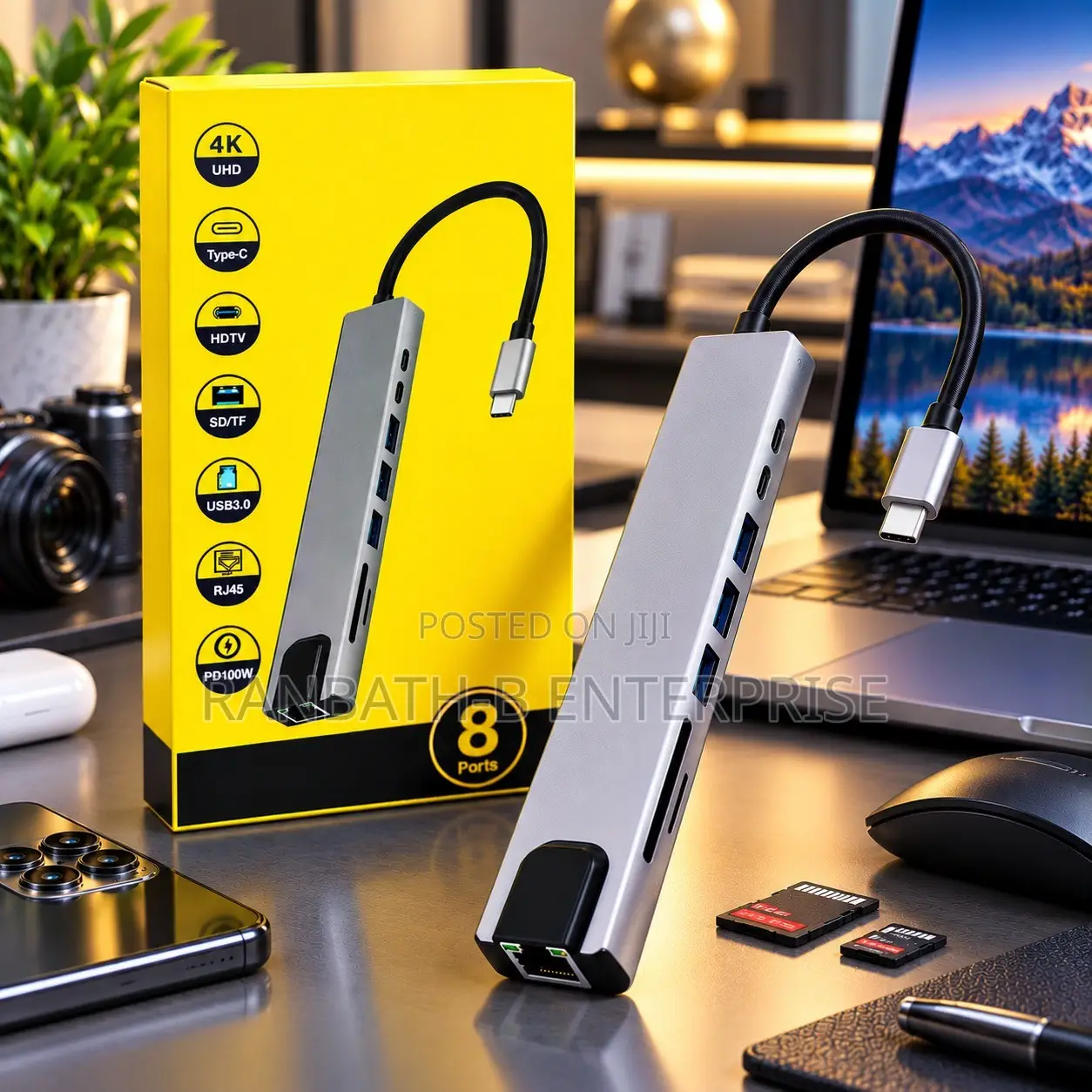 USB-C to HDMI 8-in-1 Multifunction Adapter