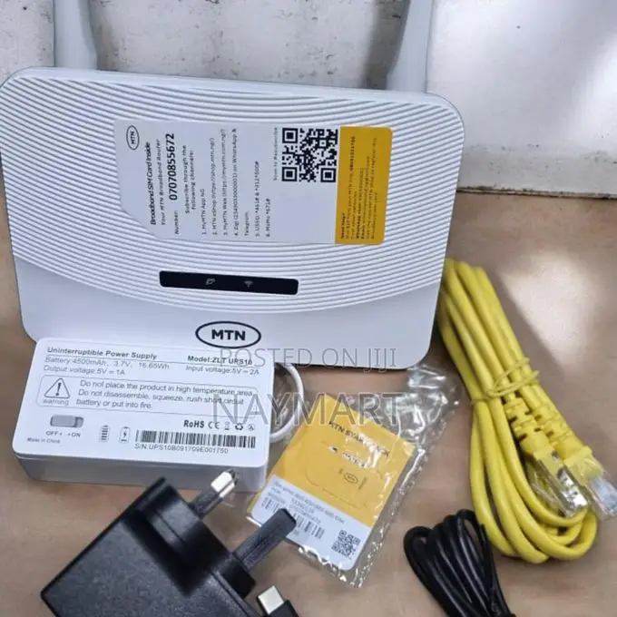 MTN Broadband 4G LTE Router ZLT T10D Max +Type C Power Bank