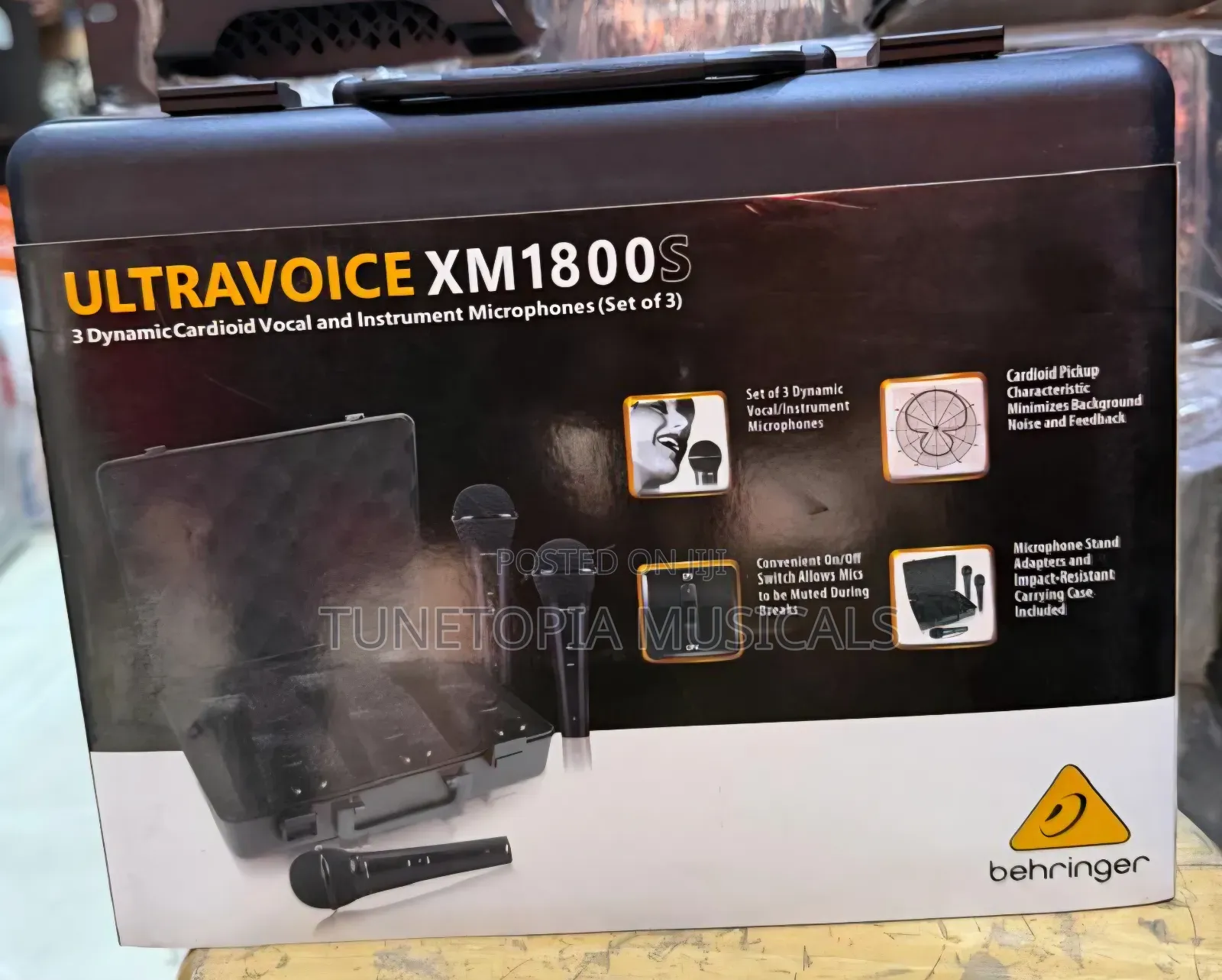 Behringer Ultravoice XM1800S 3set Dynamic Cardioid Vocal Microphones