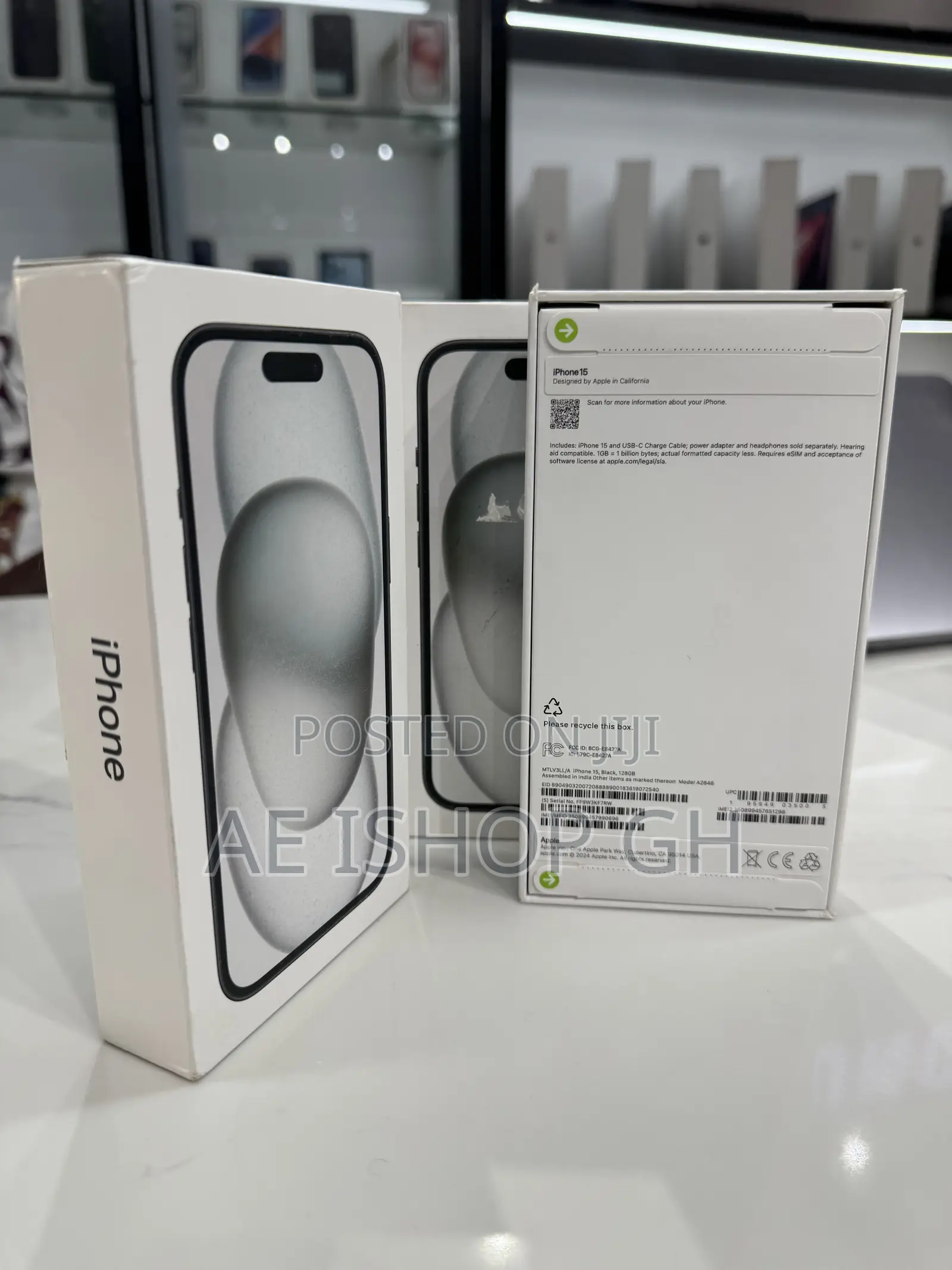 New Apple iPhone 15 128 GB Black
