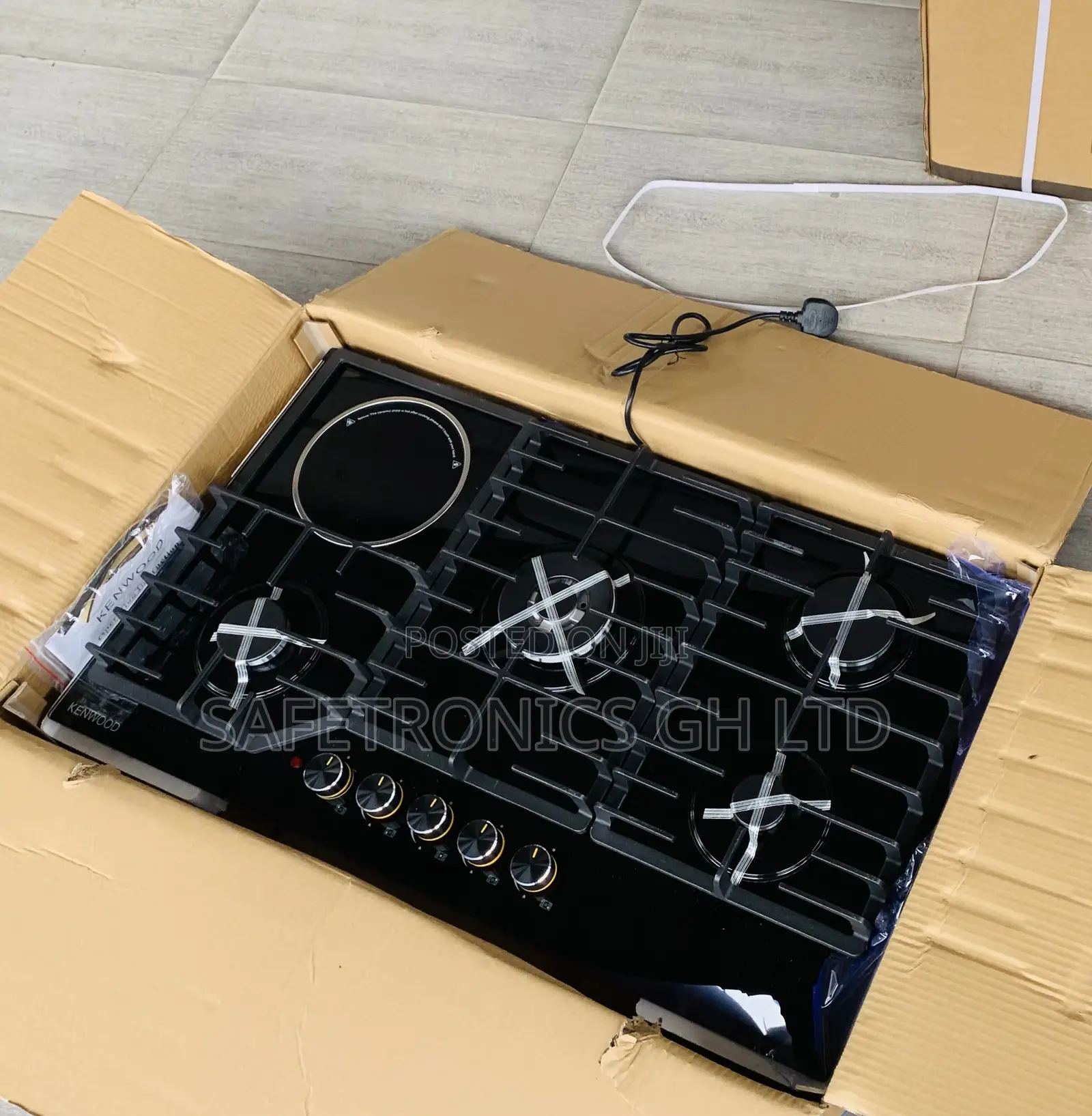 Try Out Inbuilt Heat Choice 90cm 1 Electric 4 Gas Hob Kenwood