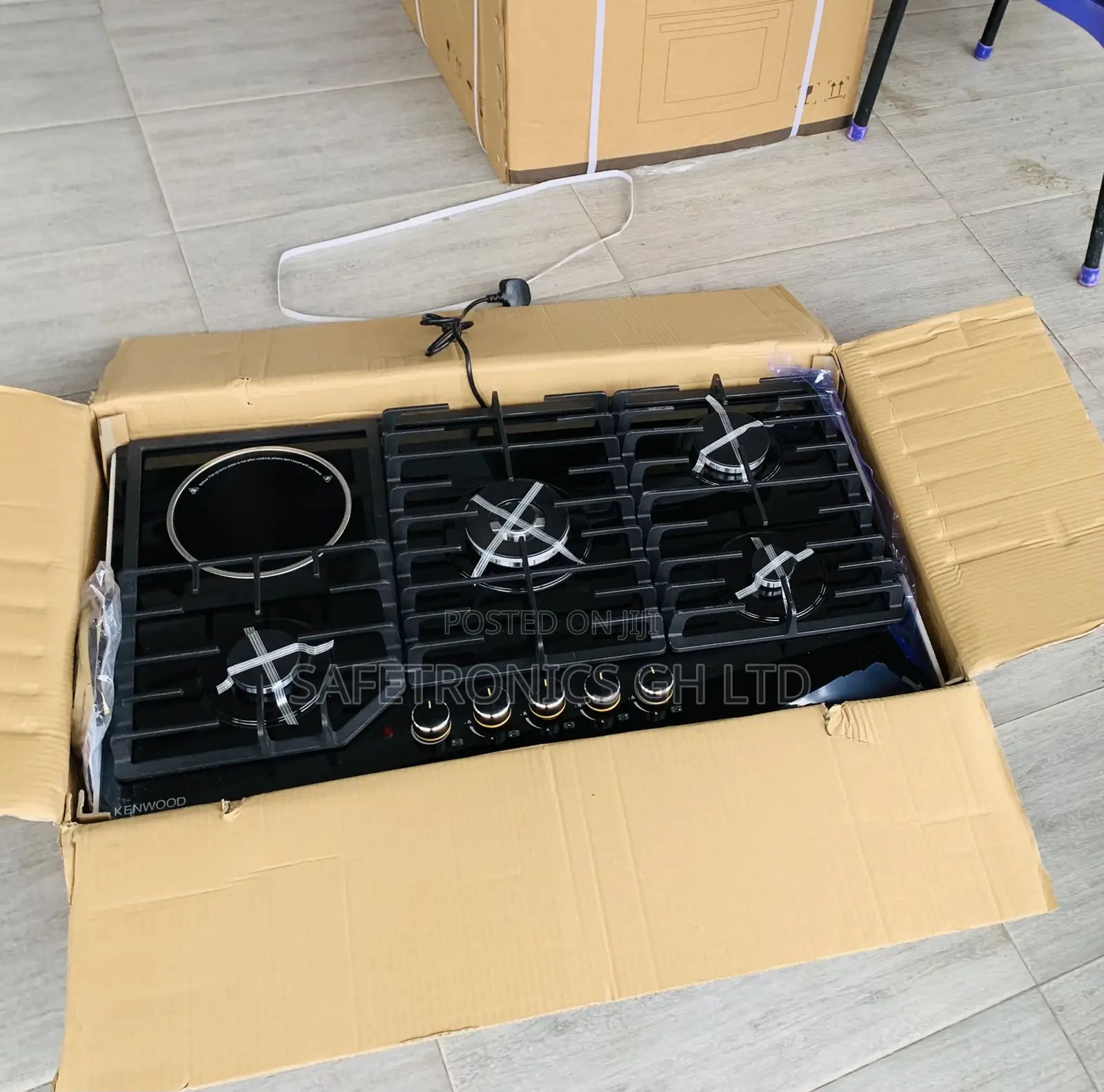 Flame Power Inbuilt 90cm Kenwood 1 Electric 4 Gas Hob