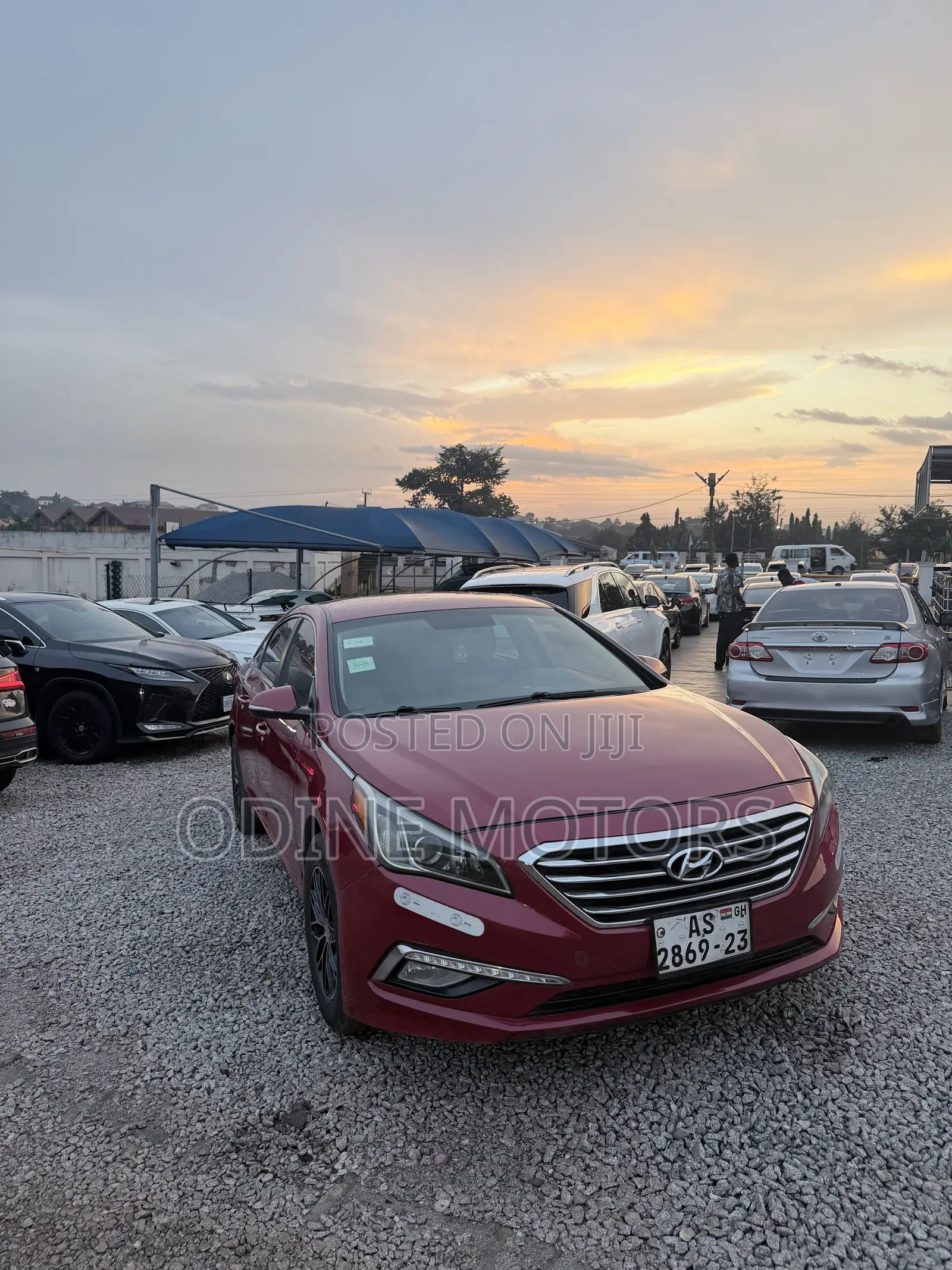 Hyundai Sonata ECO Sedan FWD (1.6L 4cyl 7A) 2017 Red