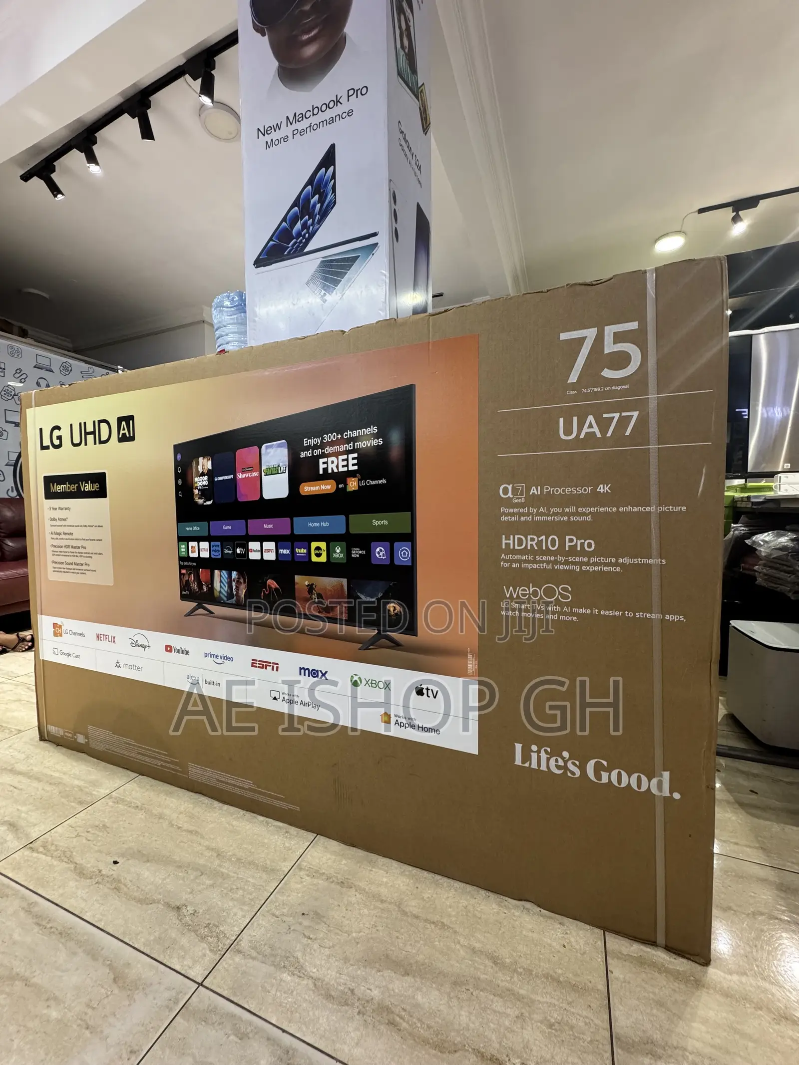 l.g Ua77 75”