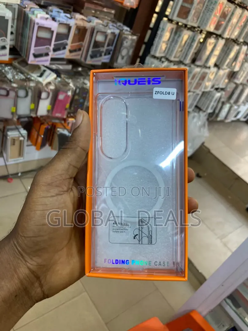 Samsung Galaxy Z Fold 8 Ultra Clear Case With MagSafe Magnetic Ring