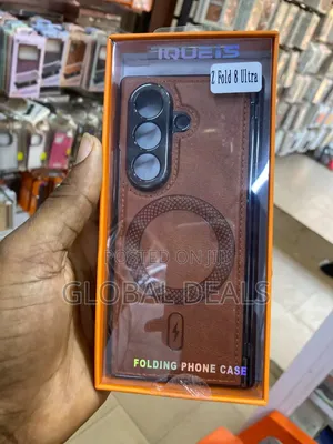 Samsung Galaxy Z Fold 8 Ultra Leather Case With MagSafe