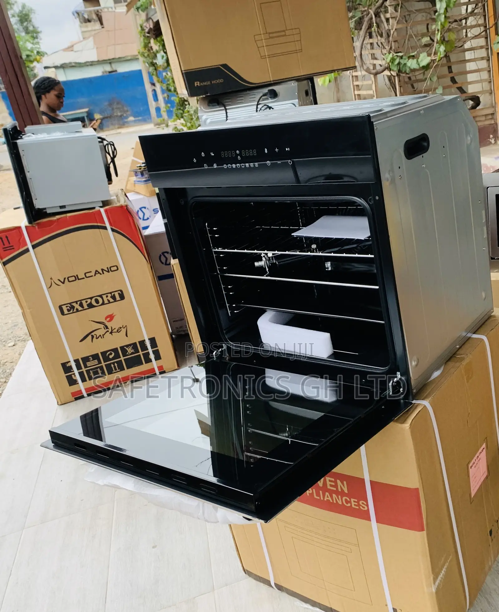 Unique BakeSmart Kenwood Inbuilt Black Oven Electric