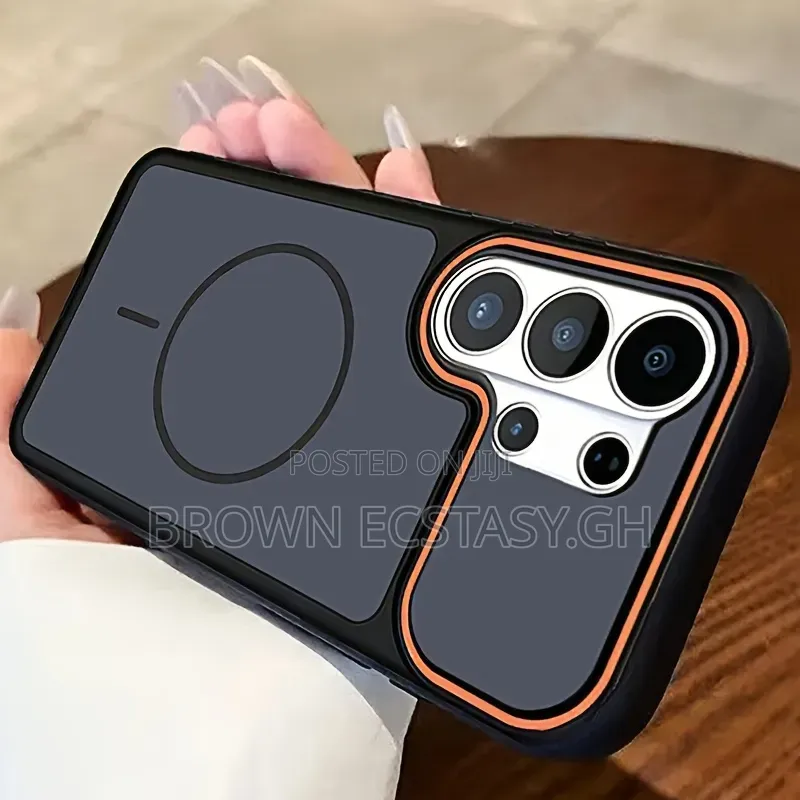 Samsung Galaxy S26 Ultra Matte Case With Orange Ring