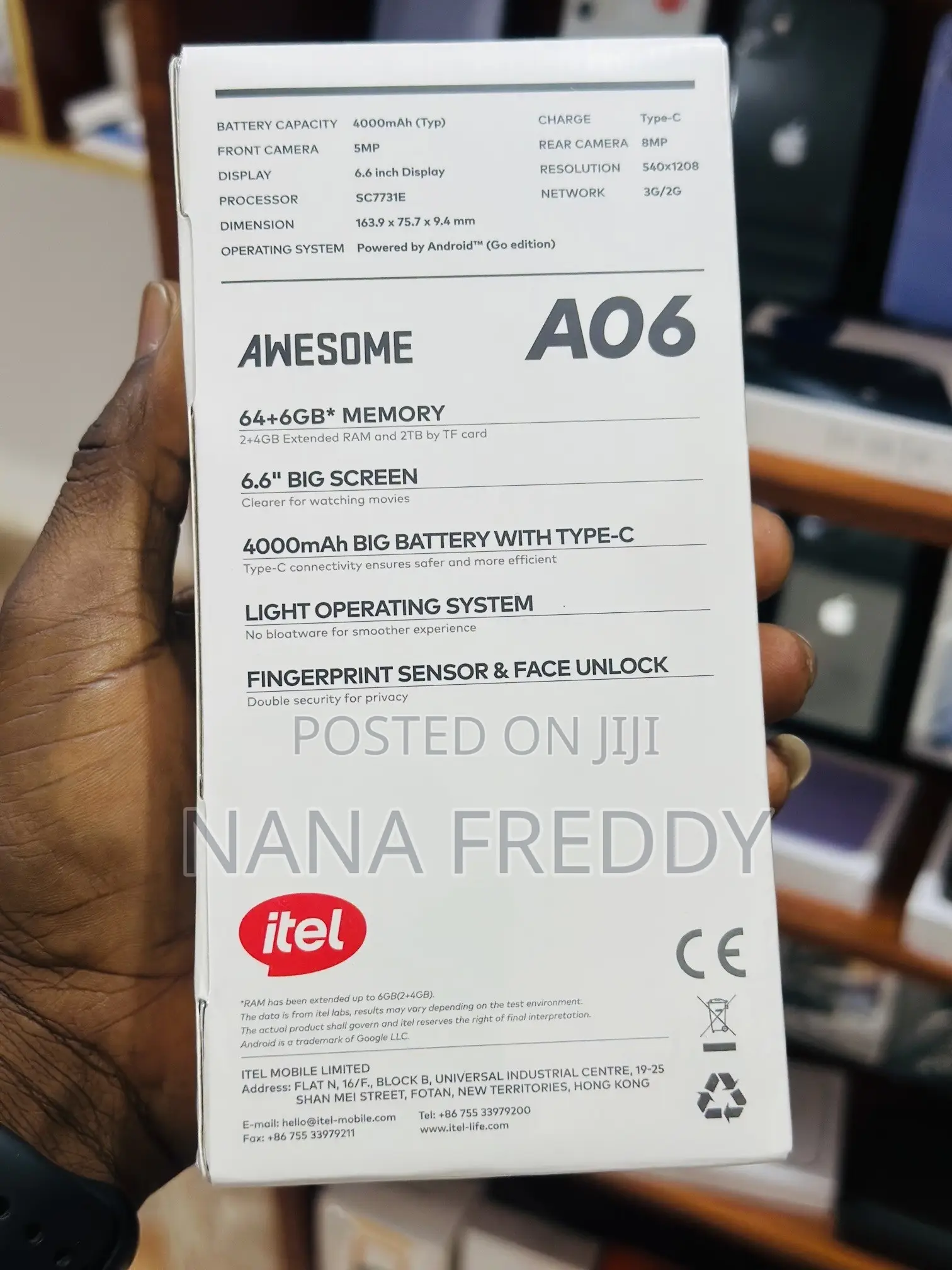 New Itel A06 64 GB Gold