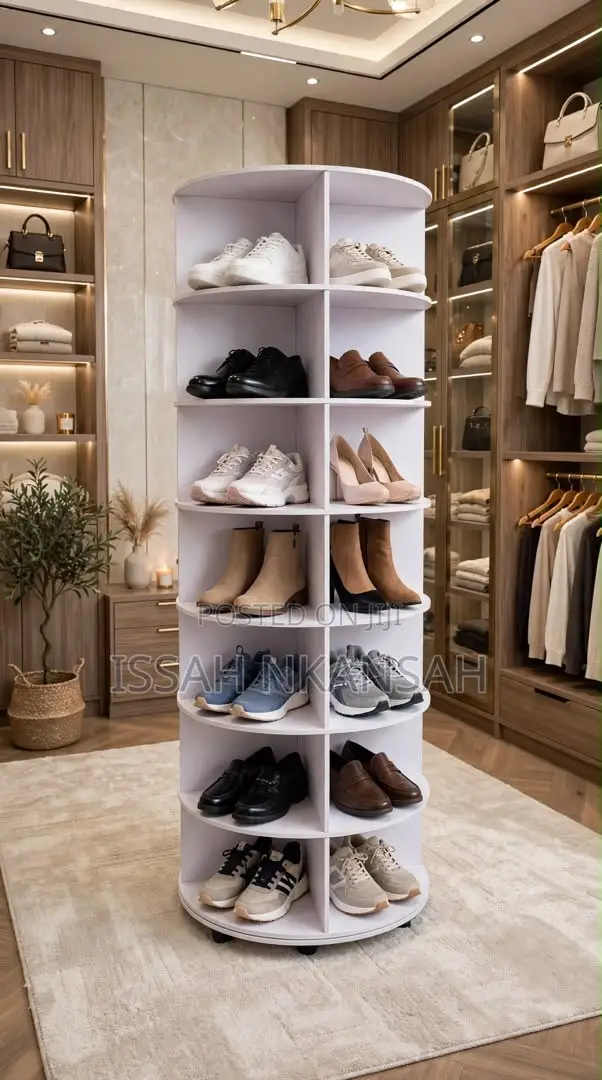 360 Rotating Shoes Tower