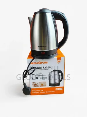 2.0L Media Plus Electric Kettle Water Heater MT-6011 Stainless Steel