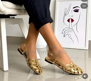 Friendly Heel for Ladies Gold and Black