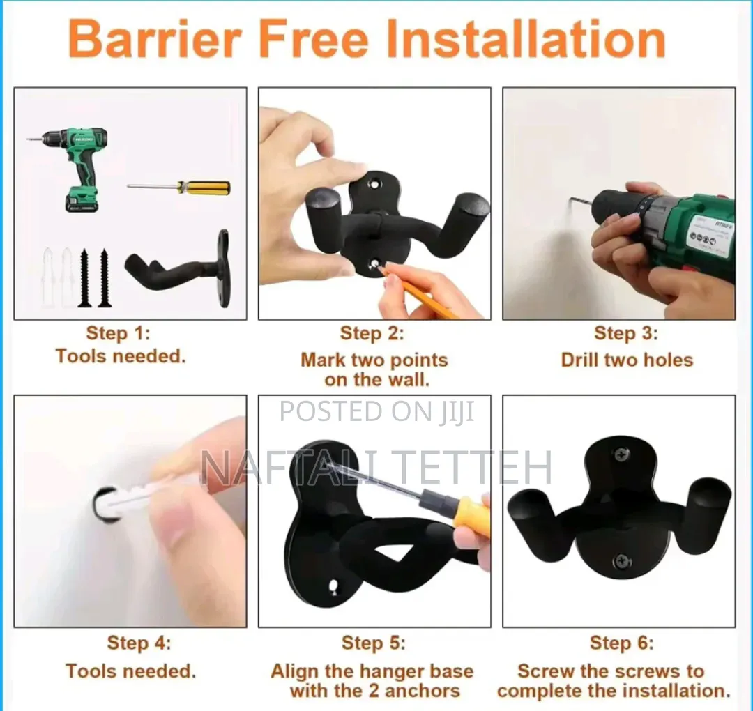 Heavy Duty Guitar Wall Mount