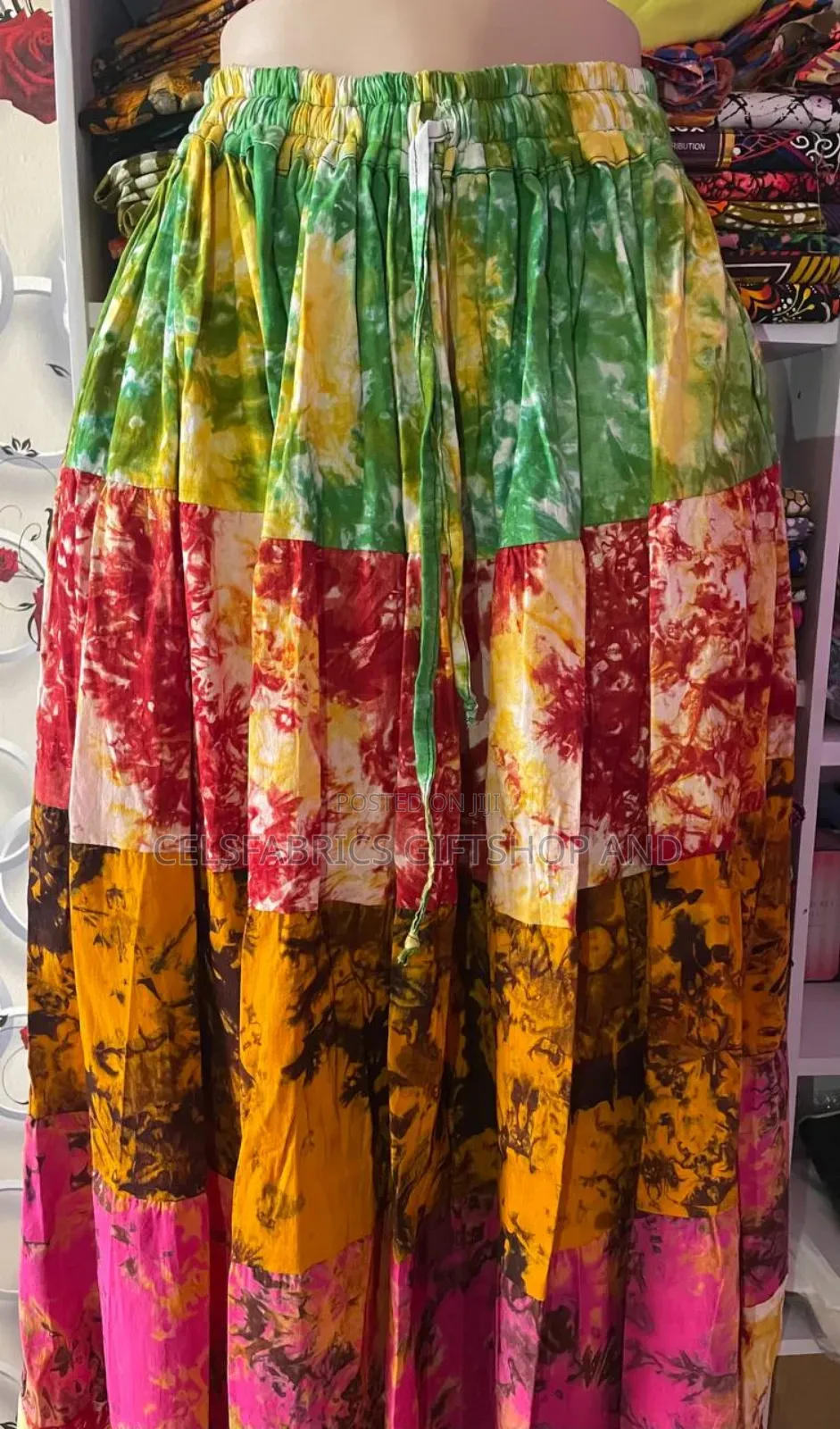 Tie and Dye Maxi Skirt