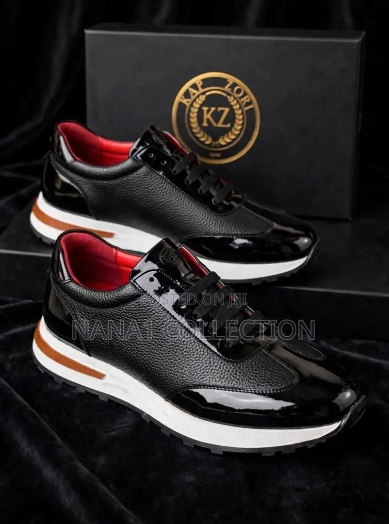KapZori Low - Top Leather Sneakers