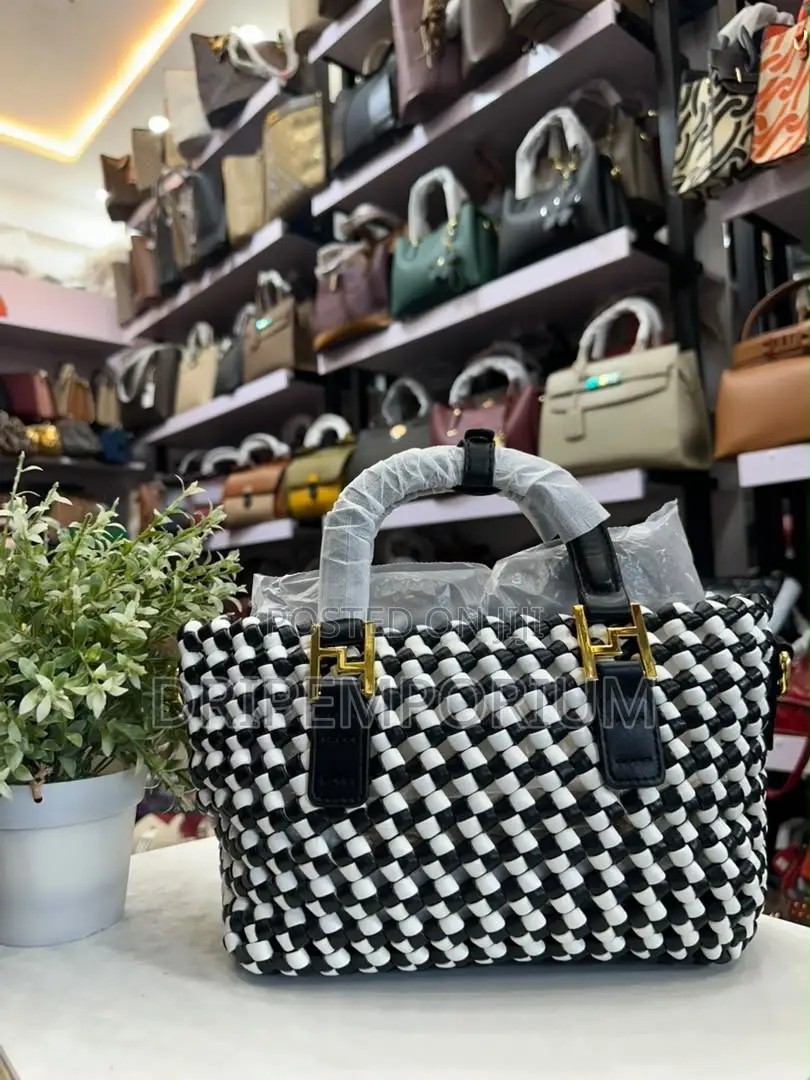 Burgundy Woven Bag