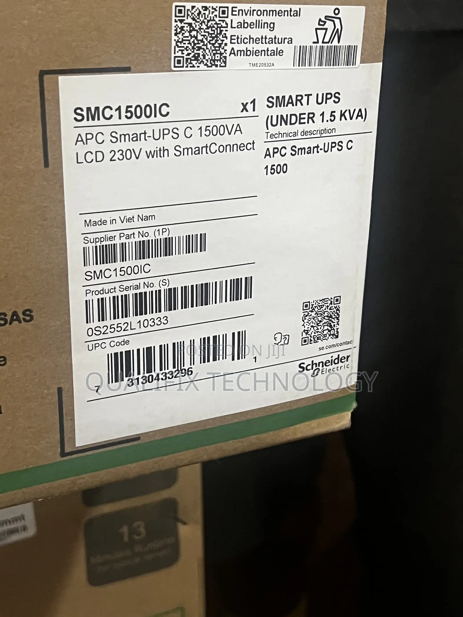 APC Smart UPS 1500VA Line Interactive