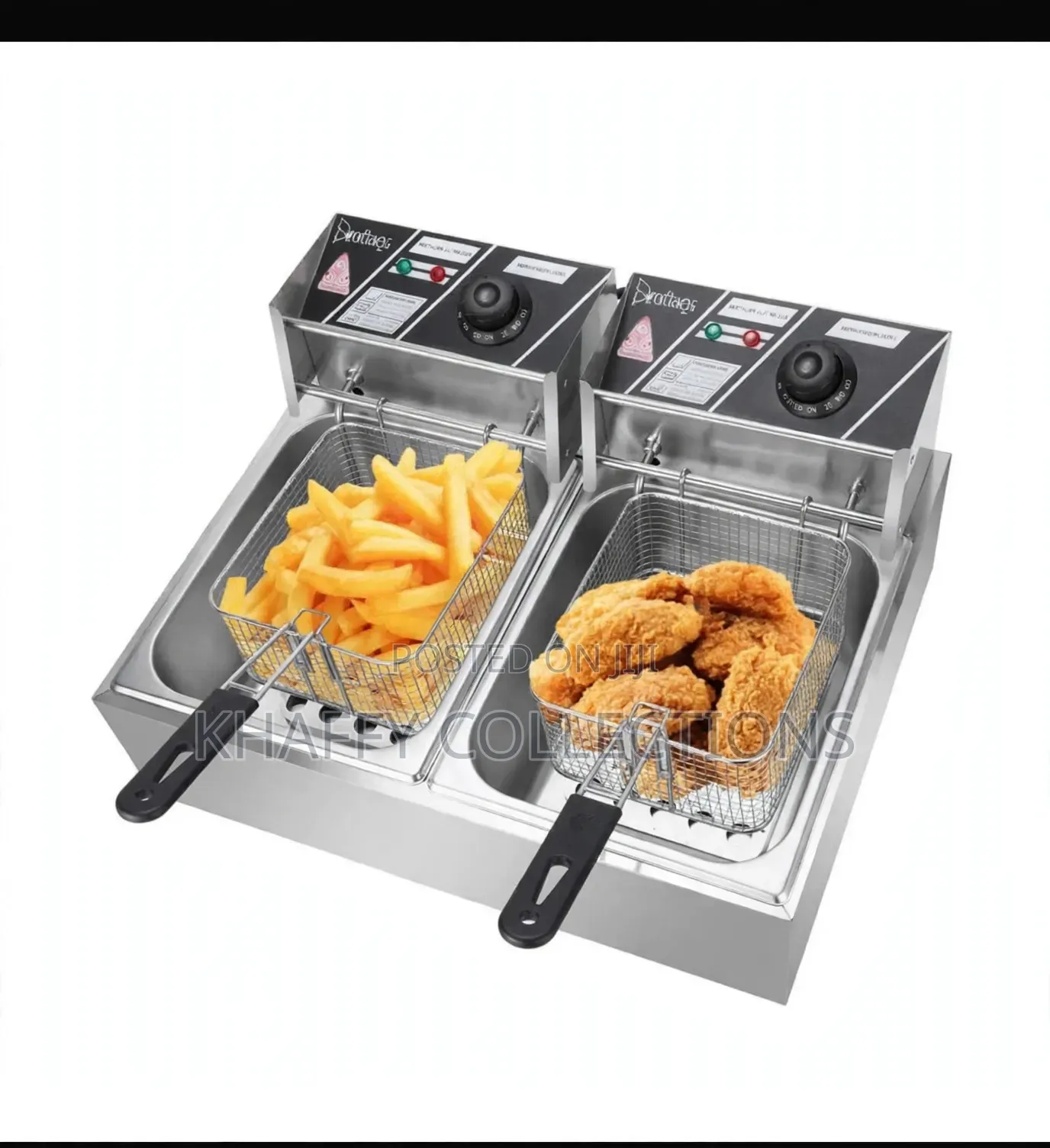 AVinas 14L Electric Deep Fryer Double Basket - AV-14L 2800W + 2800W