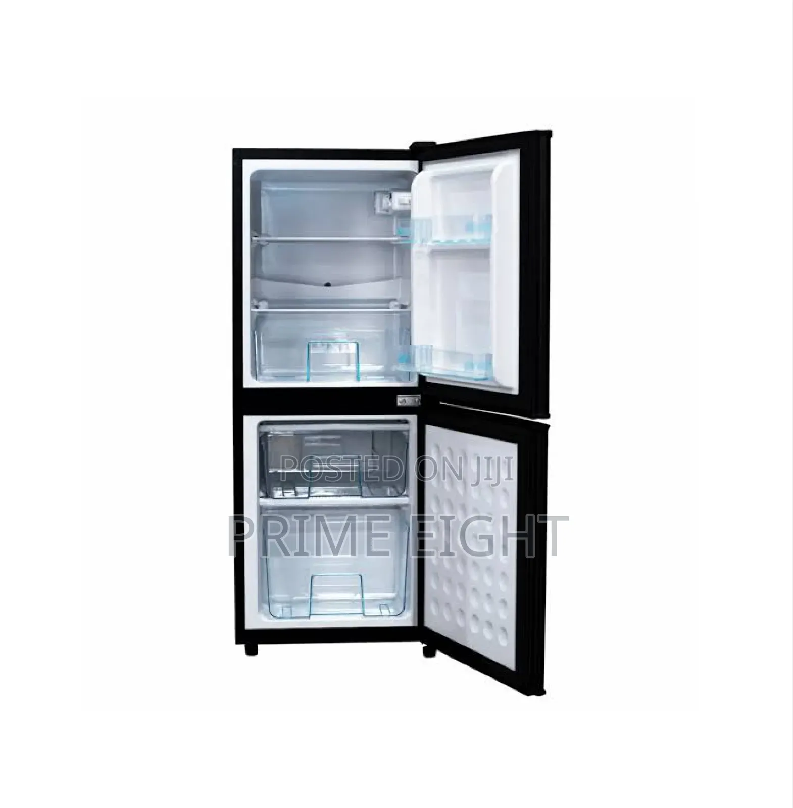 Nasco 106L Bottom Freezer (NASD2-10FL) Black Refrigerator