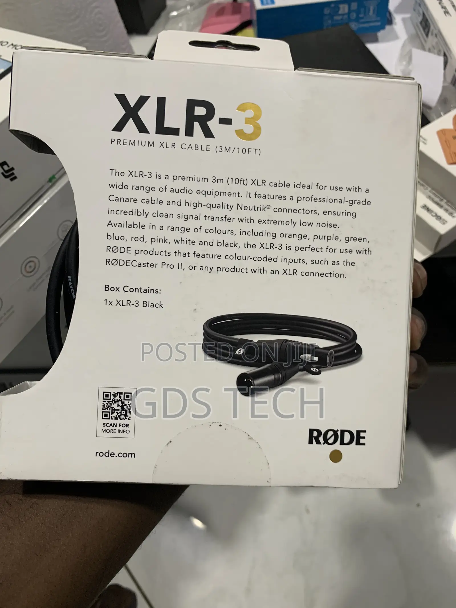 RODE XLR Male to XRL Female Cable