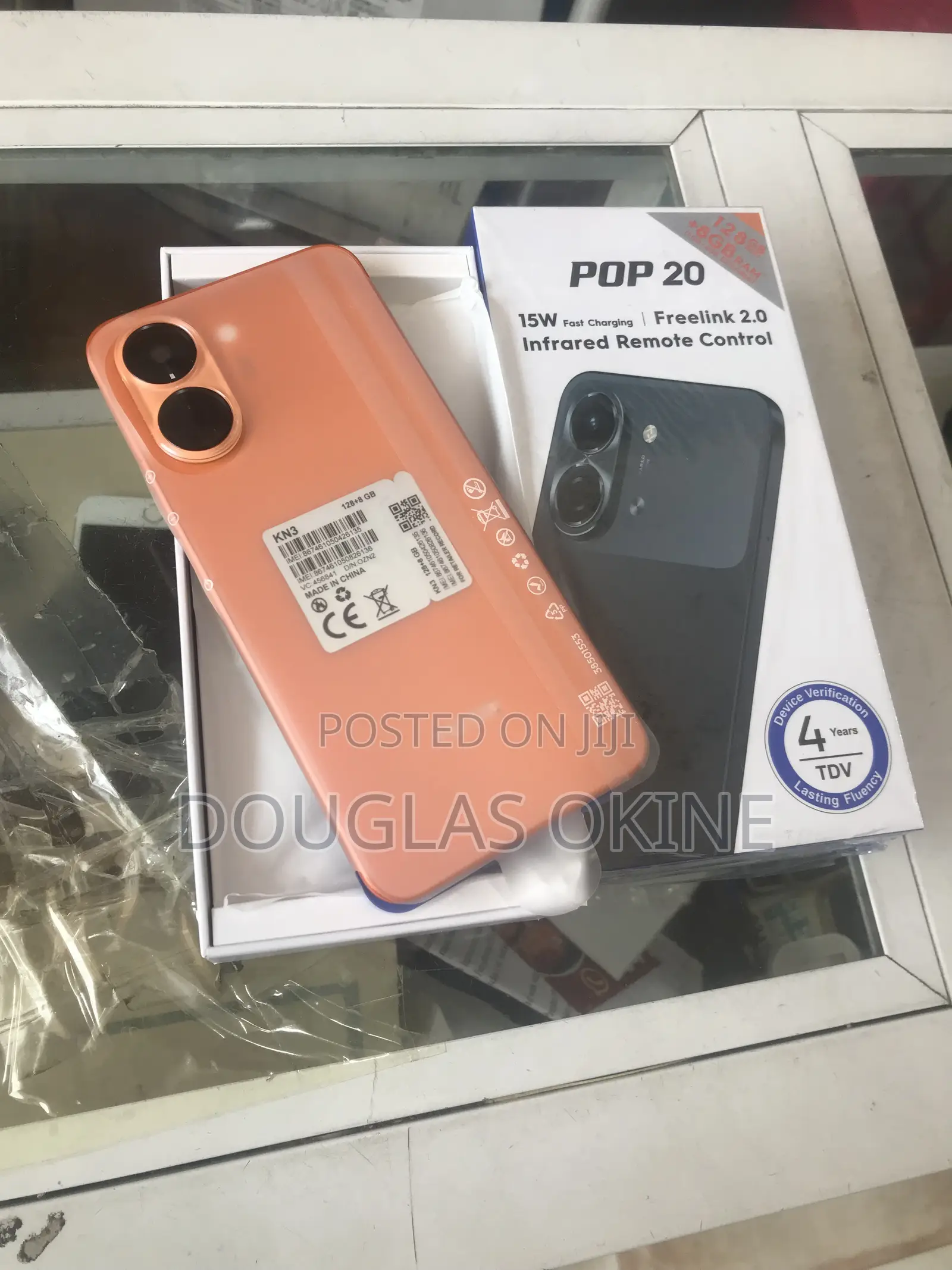 New Tecno Pop 20 128 GB Orange