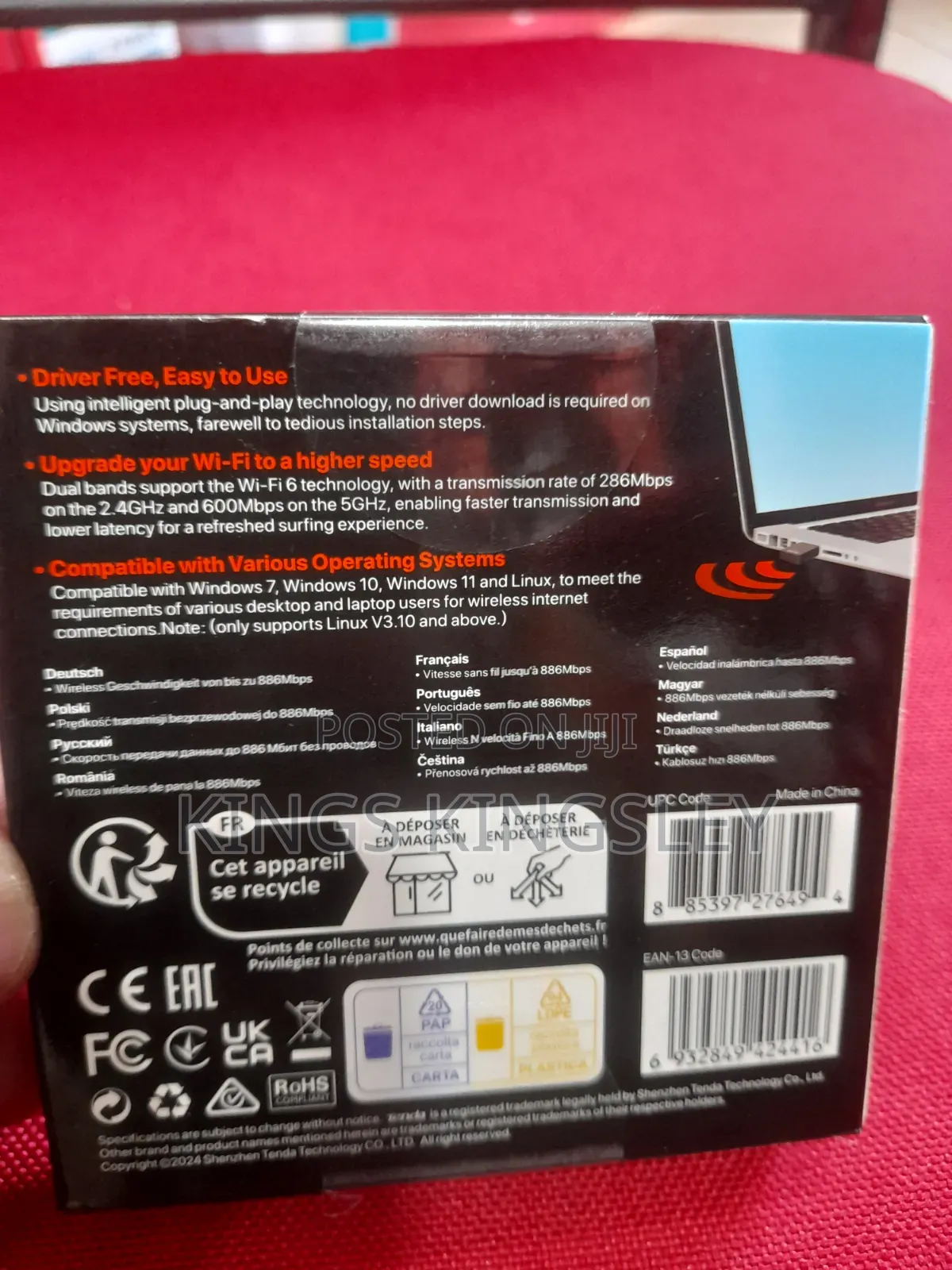 Tenda Wireless USB Adapter