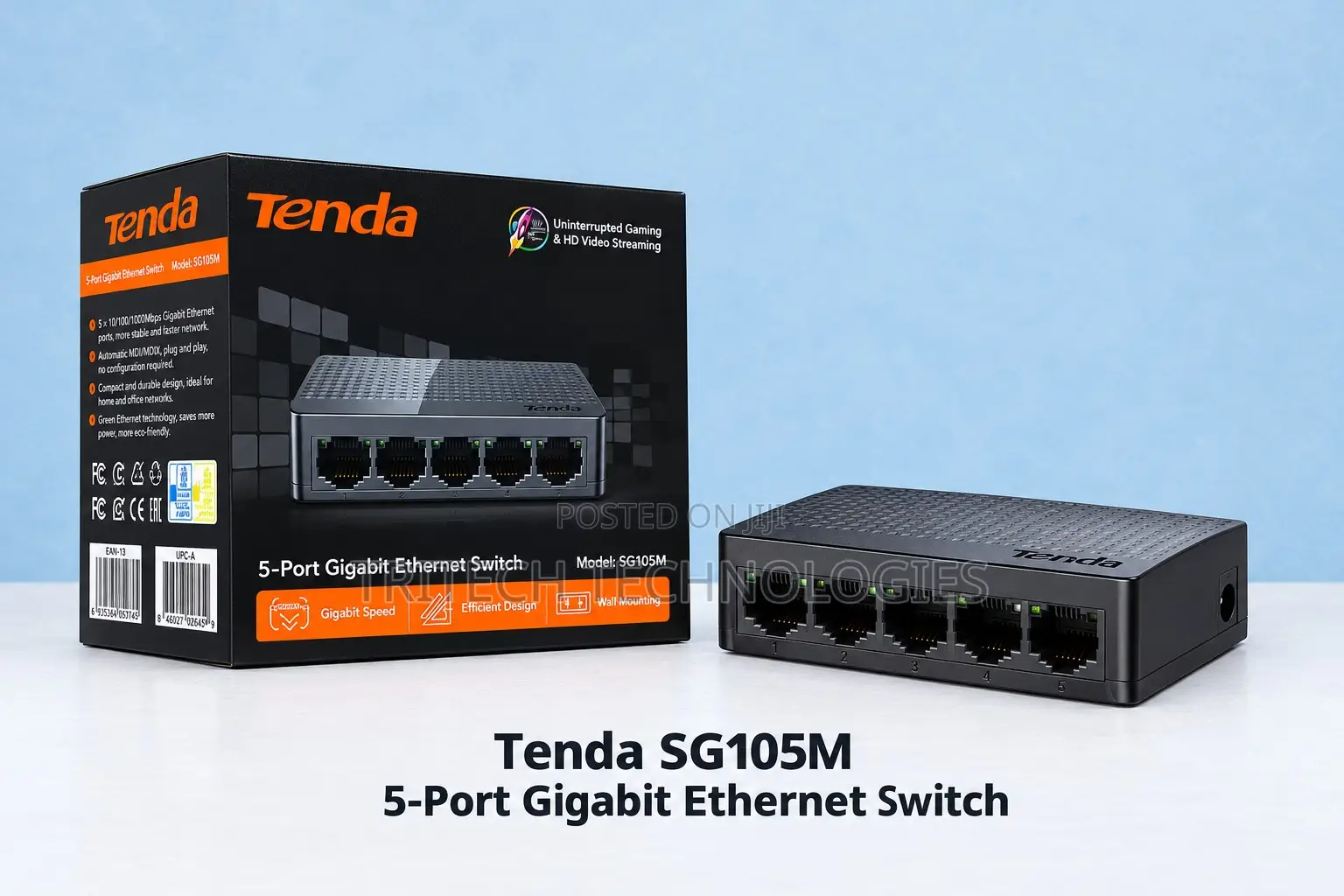 Tenda Sg105 V6.0 5-Port Gigabit Ethernet Switch