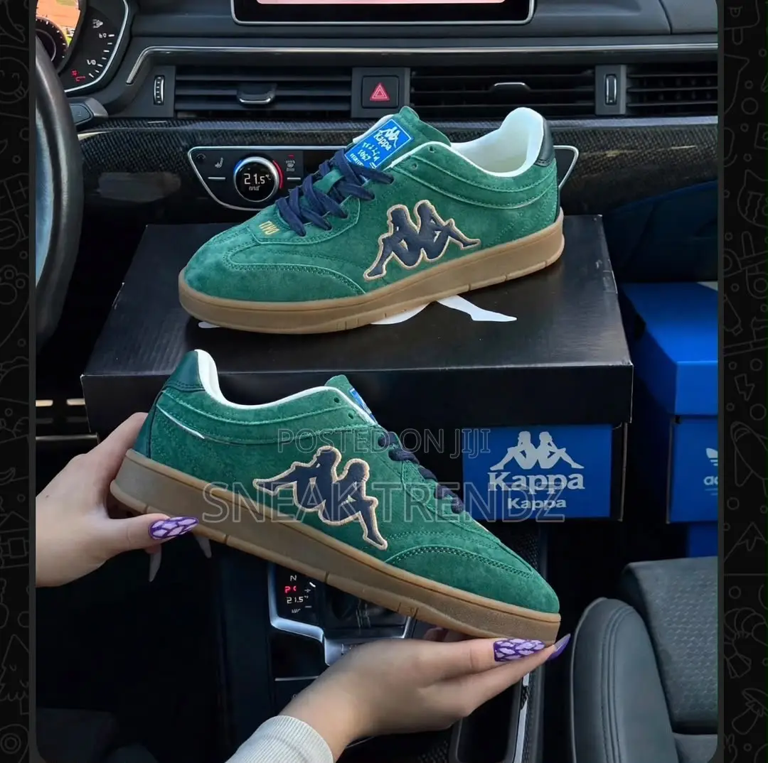 Kappa OG Black White Green and Brown
