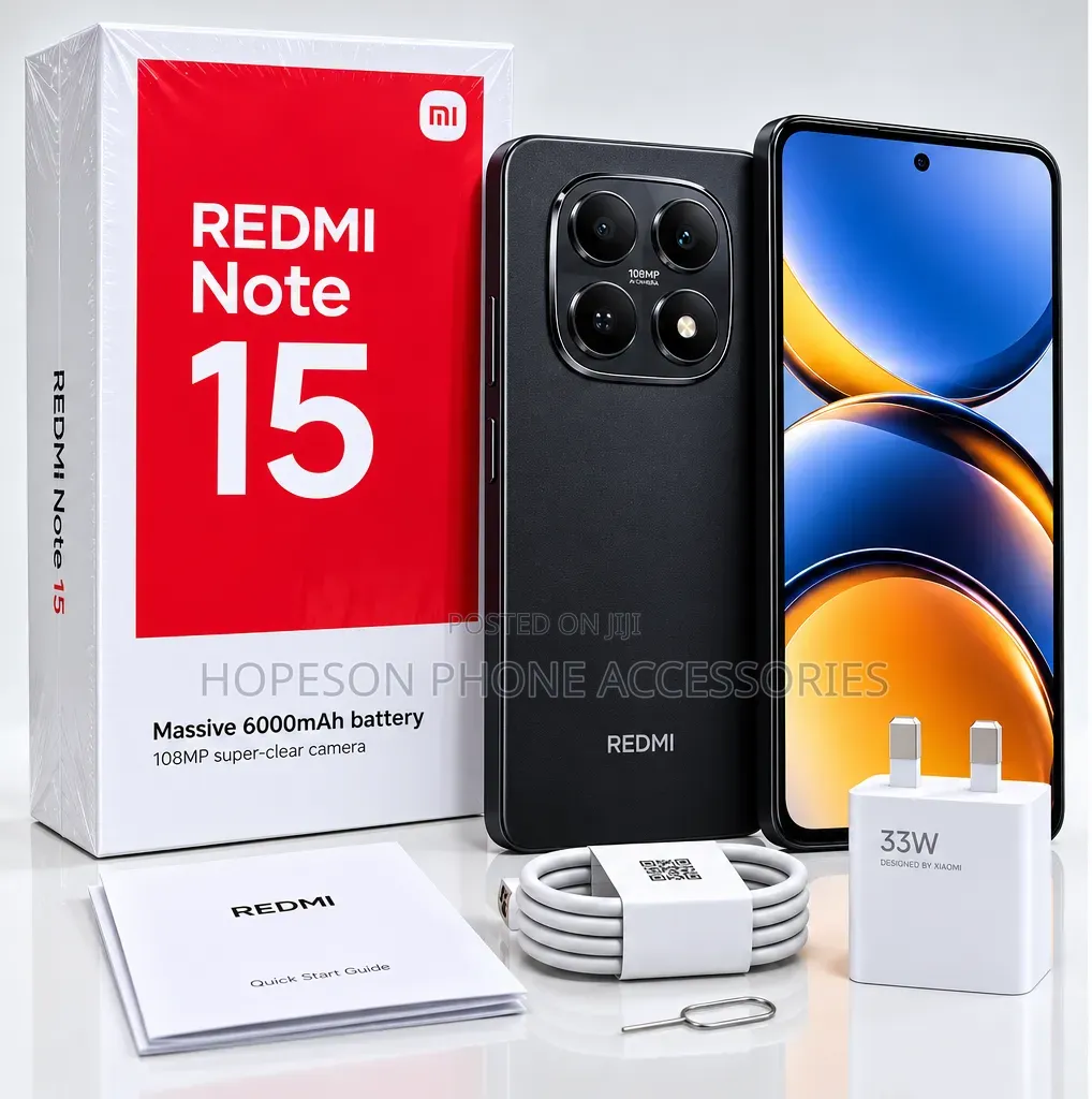 New Xiaomi Redmi Note 15 128 GB Black