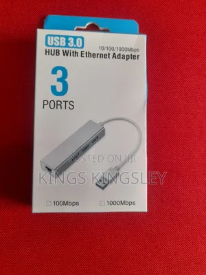 USB Ethernet Adapter With Hub