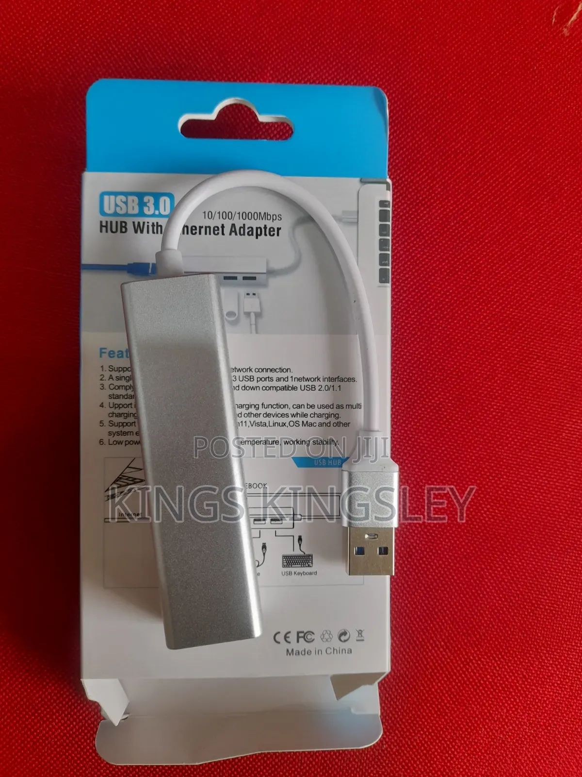 USB Ethernet Adapter With Hub