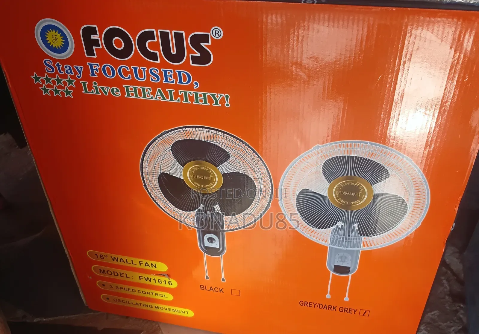 Focus 16"Wall Fan