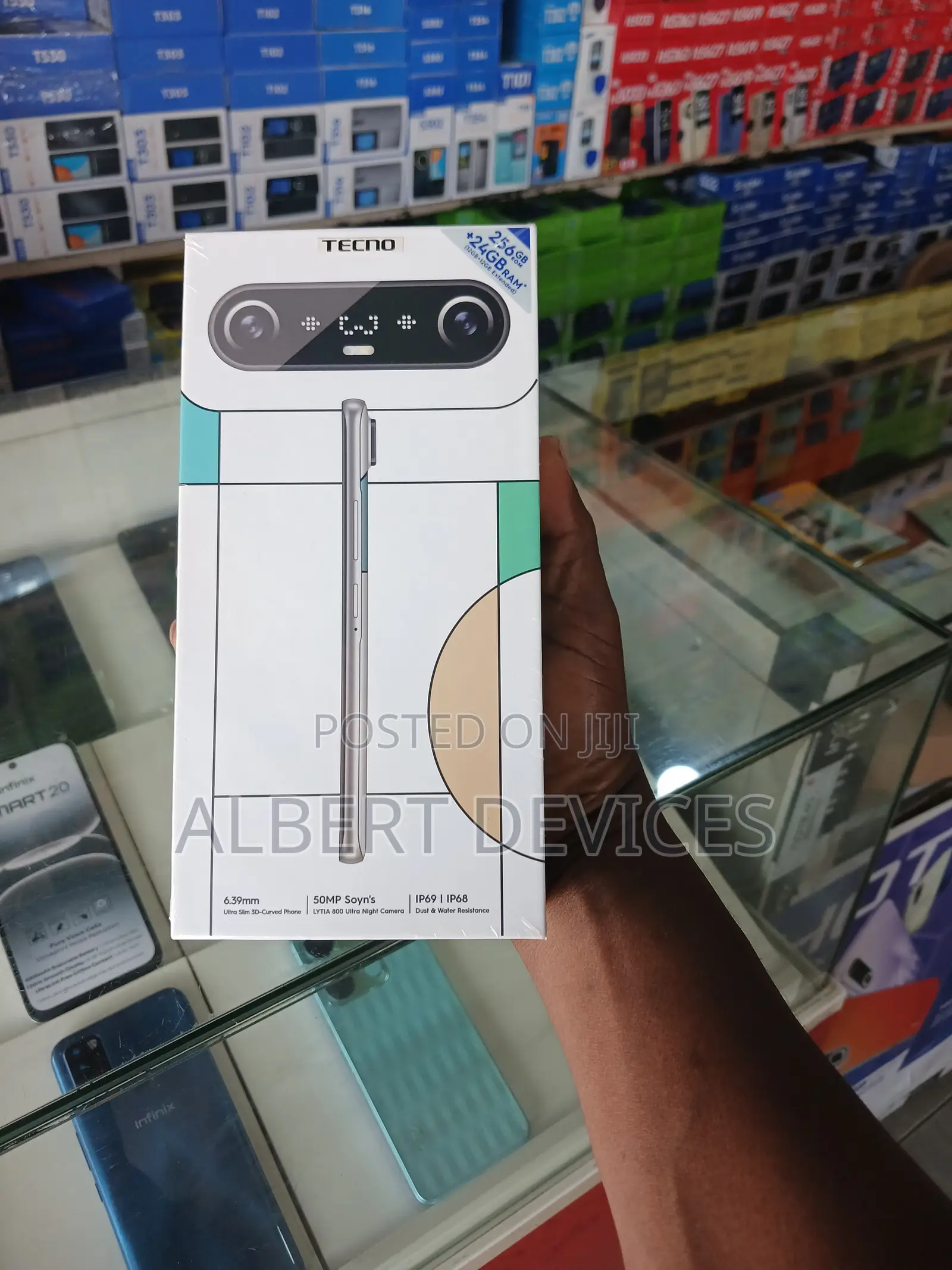 New Tecno Camon Slim 256 GB Silver