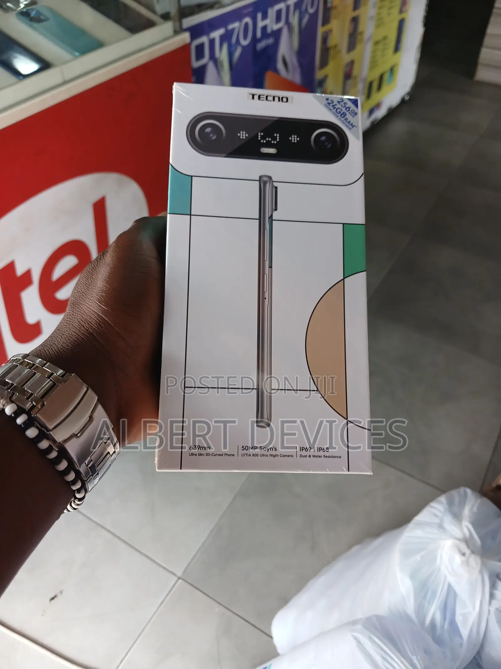 New Tecno Camon Slim 256 GB Silver