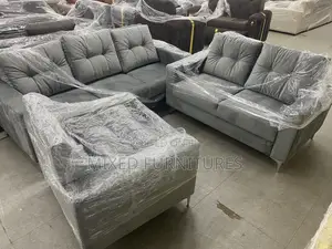 Living Room Sofa Suede Set