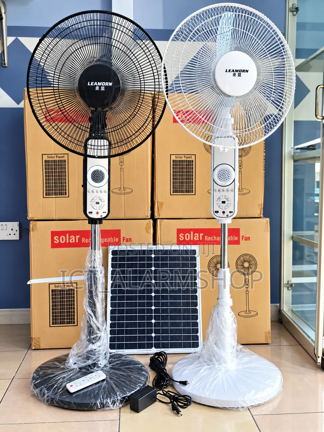 Solar Fan With Inbuilt Battery and Solar Panel