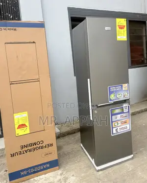 Exceptional Quality Nasco Bottom Mount Freezer Fridge(NasD2-23-SK)Gray