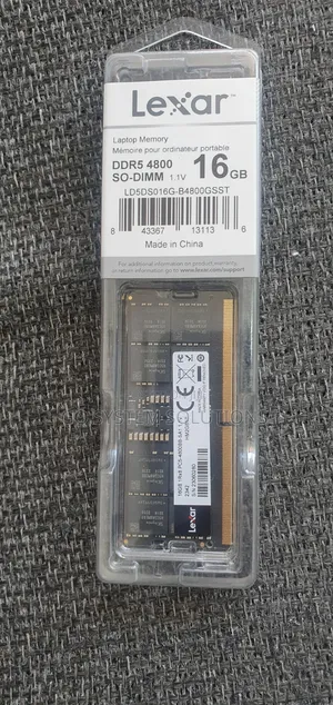 Lexar Ddr5 4800 So-Dimm 16GB Ram