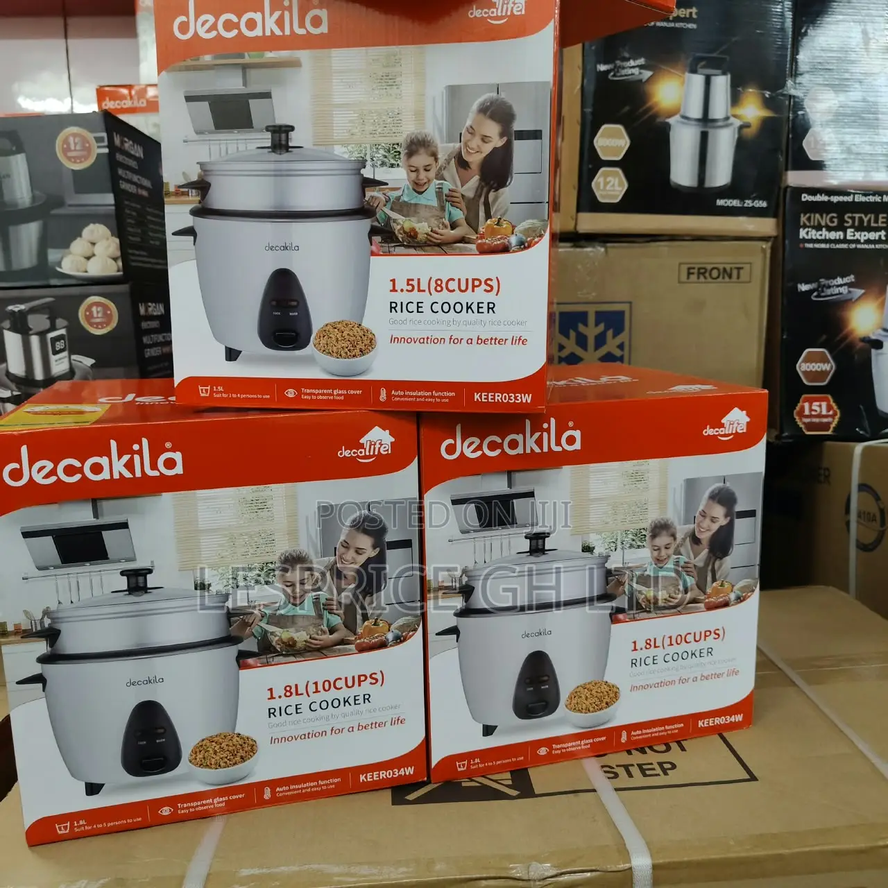 Falaa Deal of the Moment on Our Brandnew 1.5L Decakila Rice Cooker