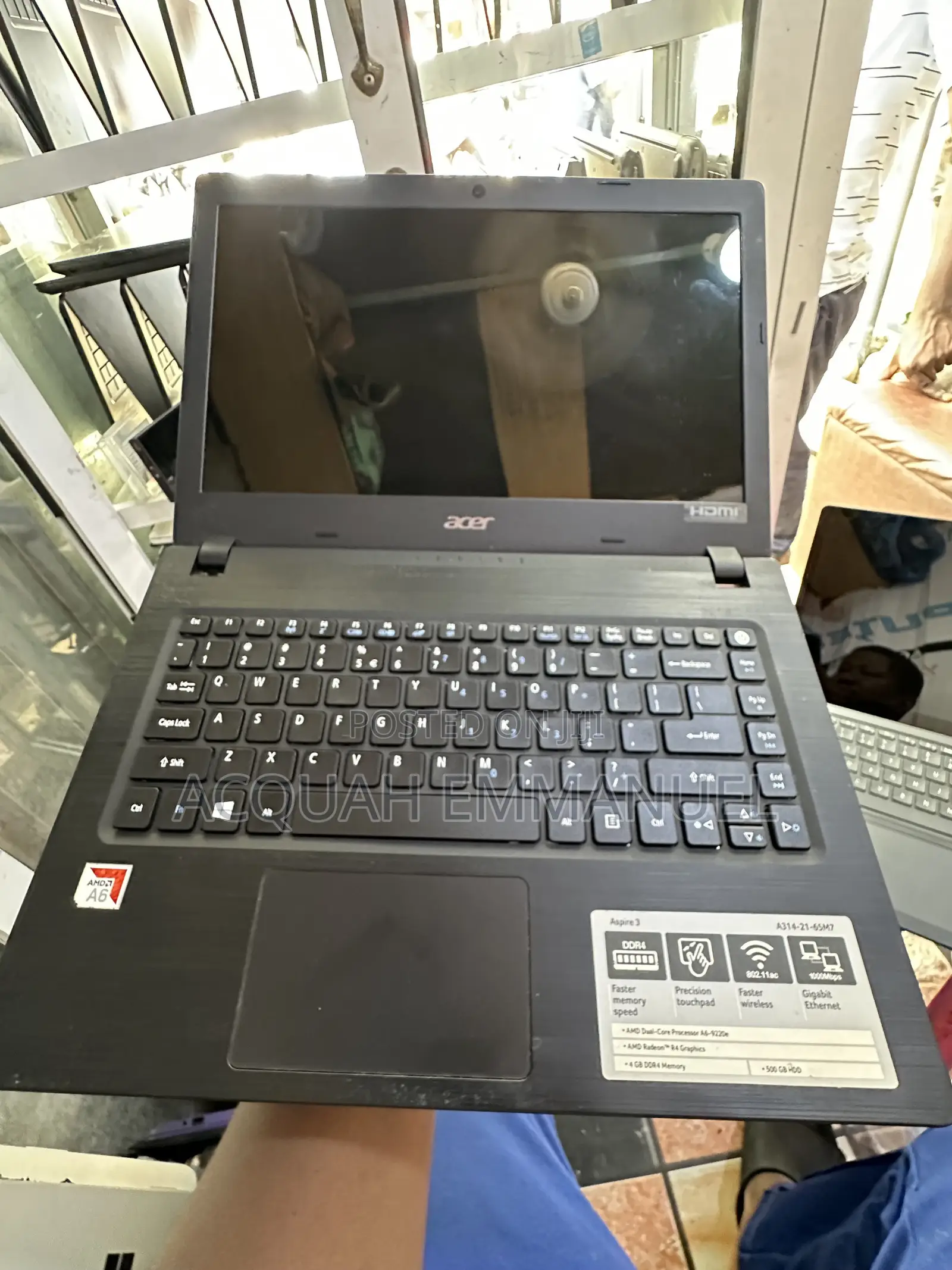 Laptop Acer Aspire 3 8GB AMD A6 HDD 500GB